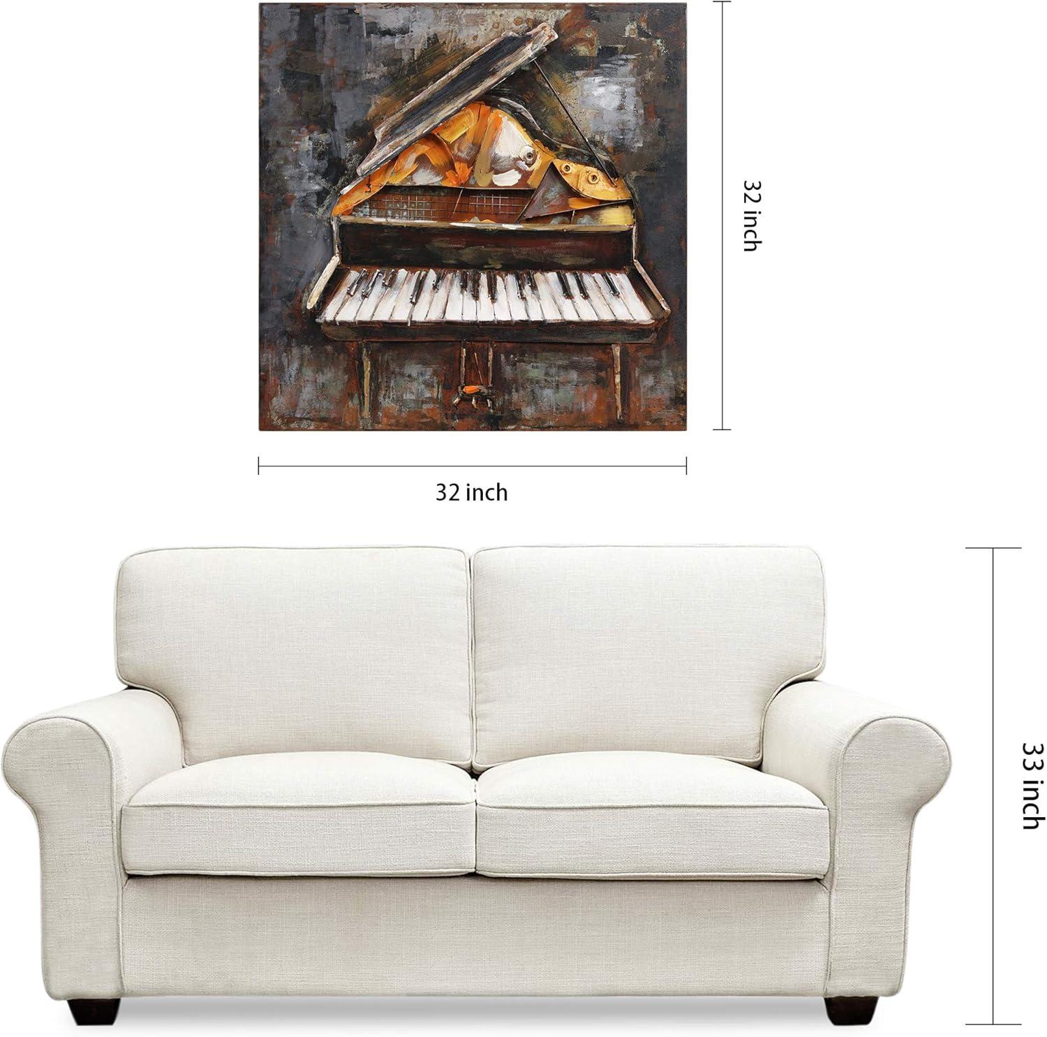 Empire Art Direct Magic Keys Hand Painted 3D Metal Wall Art, 32" x 32" x 3", Ready to Hang