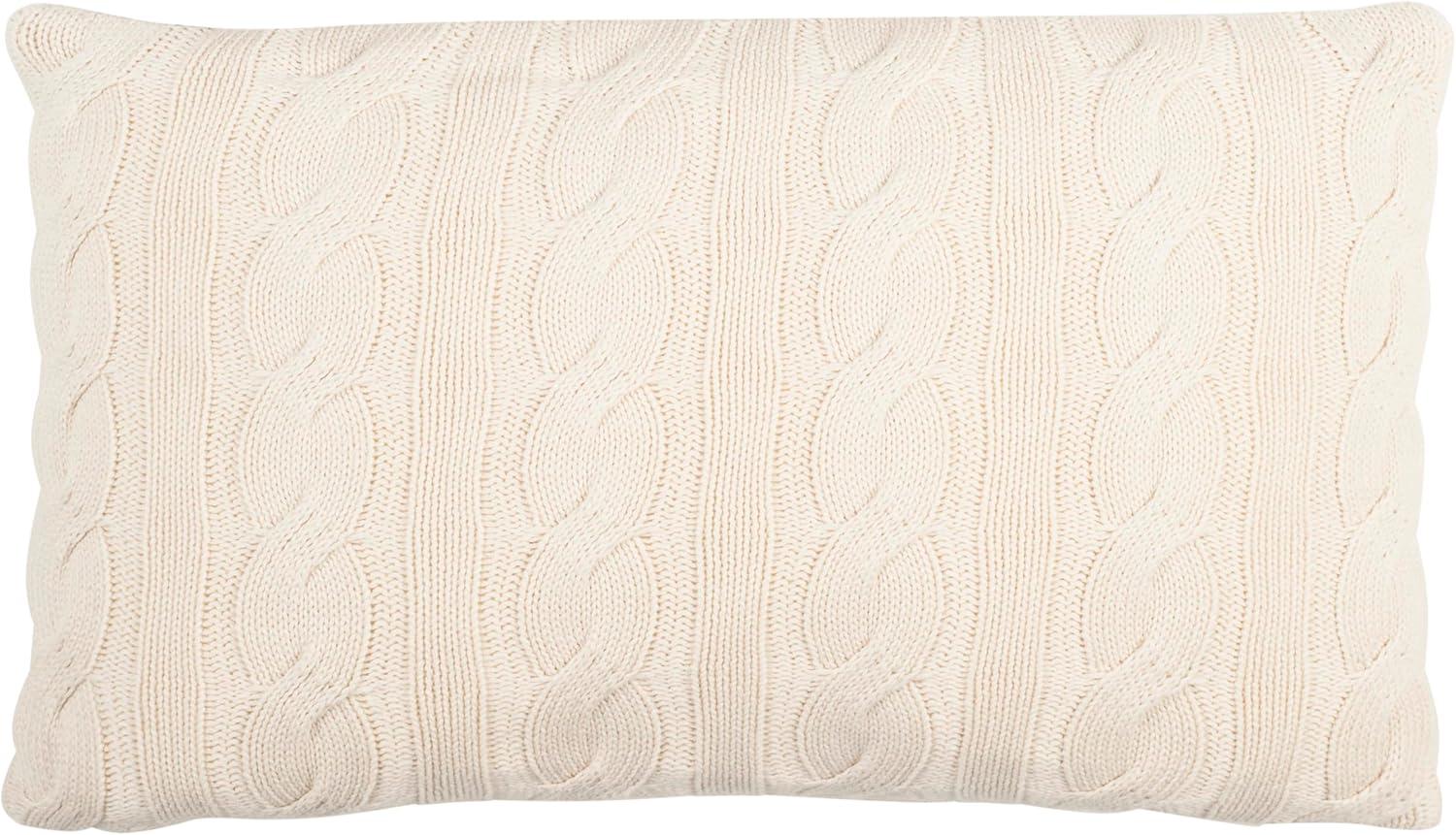 Embroidered Cotton Blend Throw Pillow