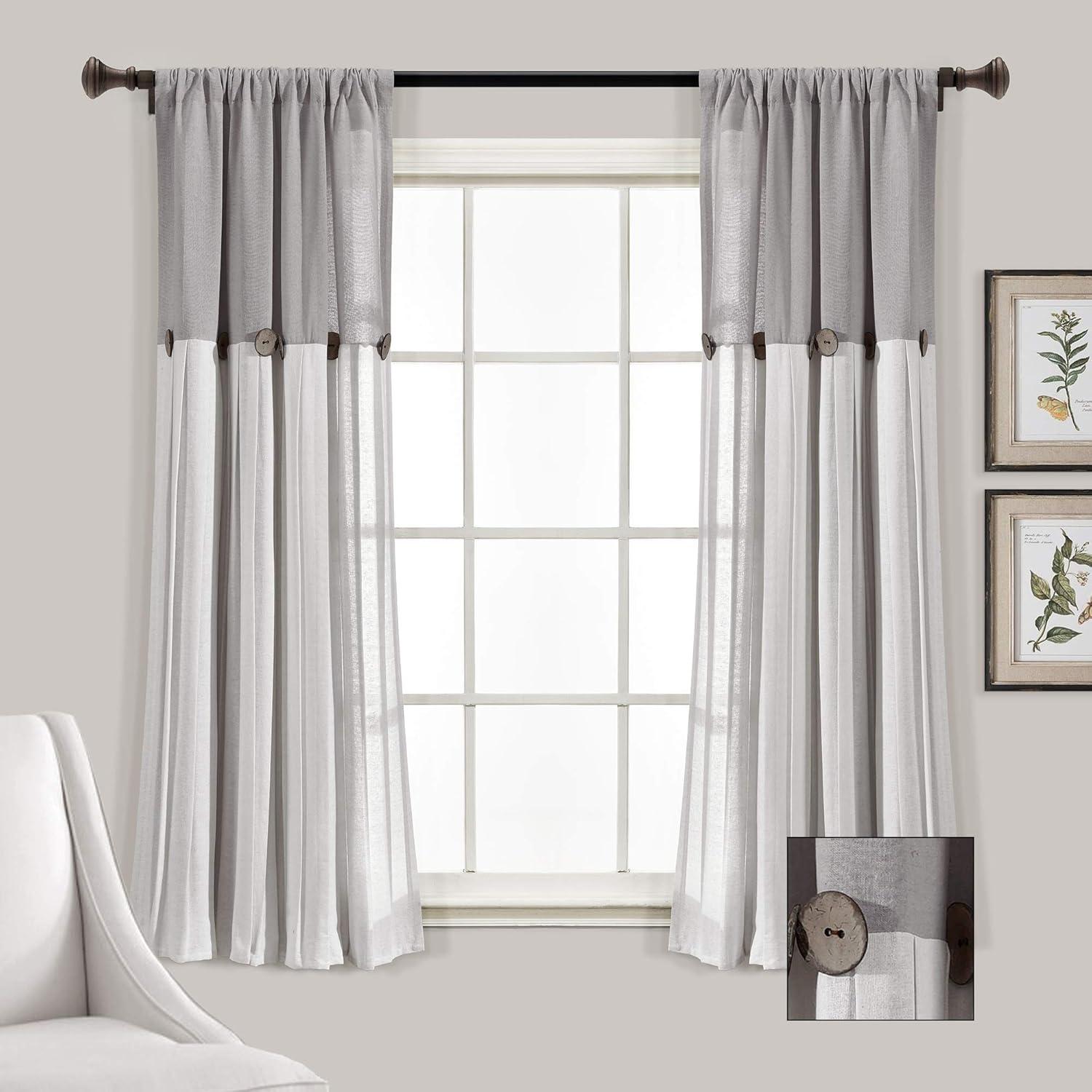 Semi Sheer Curtain Panel