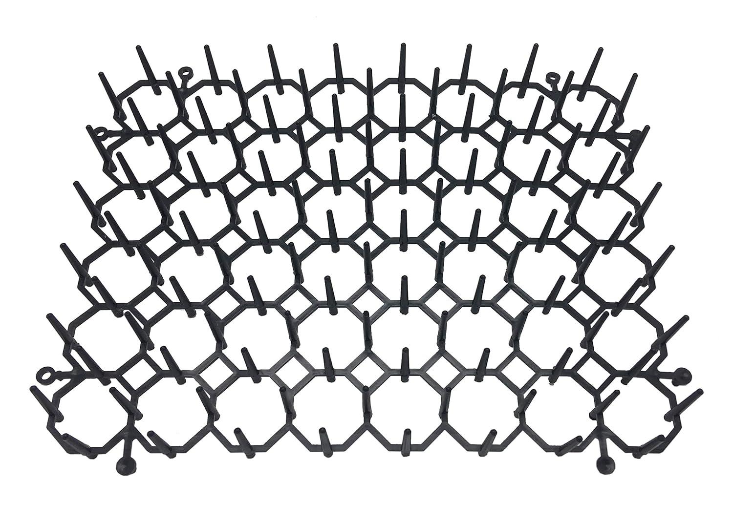 Cat Scat Mat Cat Repellent Mat Plastic Spike 5×5×1 Inches, 12 Pack