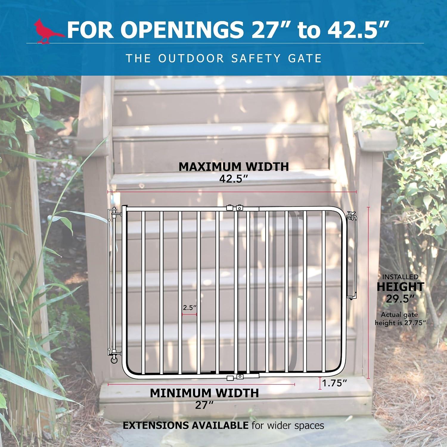 Cardinal Gates SS30OD Outdoor Baby & Pet Gate for Stairs