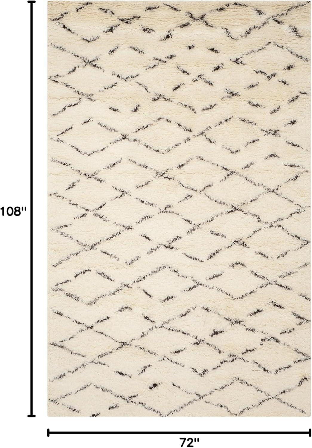 Casablanca CSB847 Hand Tufted Indoor Area Rug - Ivory/Grey - 6'x9' - Safavieh