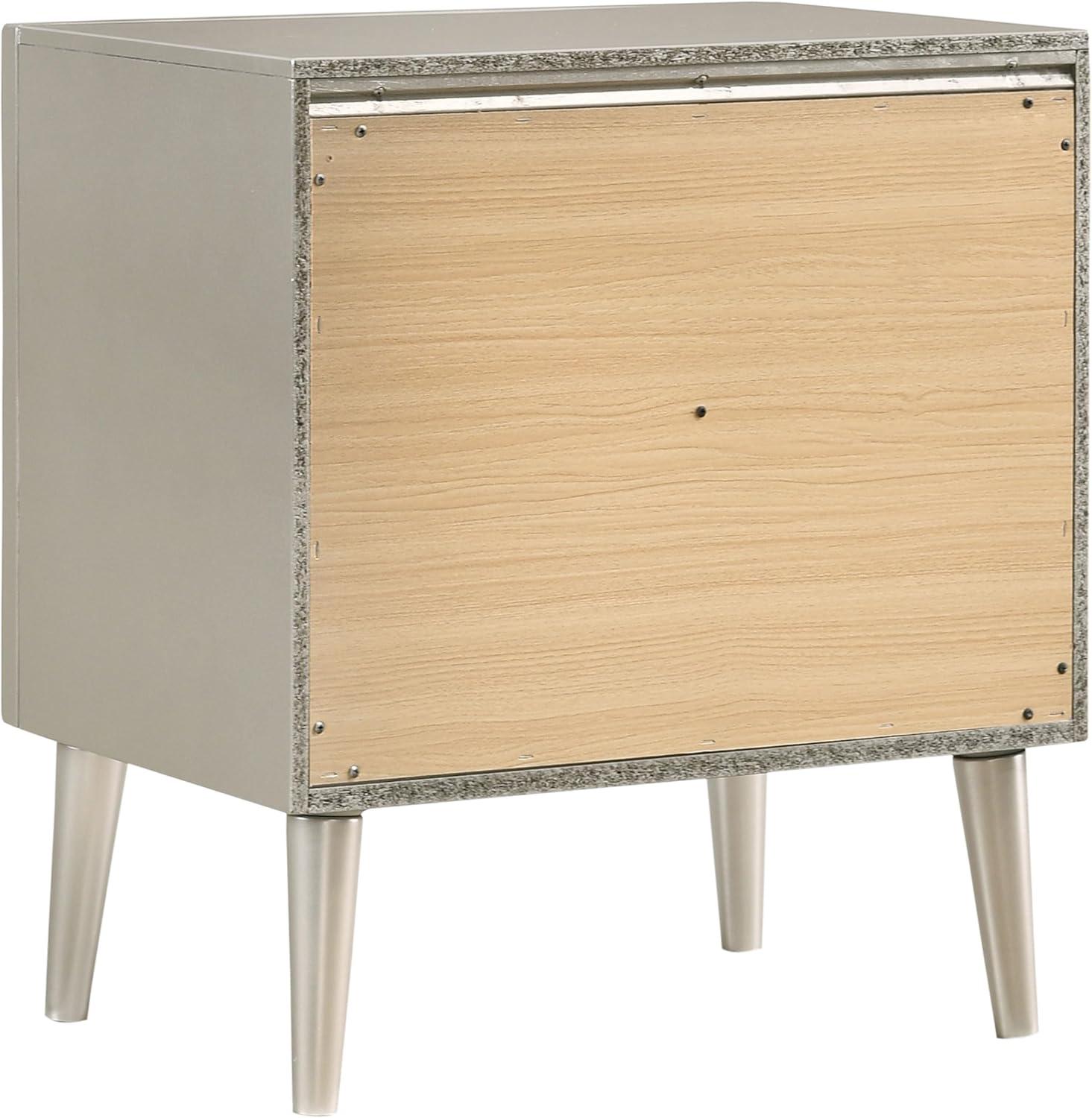 Coaster Company Metallic Sterling 2-Drawer, 23.4 inch