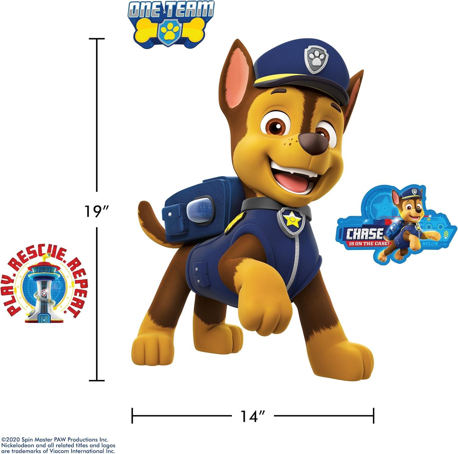 Wall Palz Nickelodeon Paw Patrol Wall Decal - 19" Rocky Vinyl Wall Stickers for Bedroom with 3D Augmented Reality Interaction - Paw Patrol Wall Décor