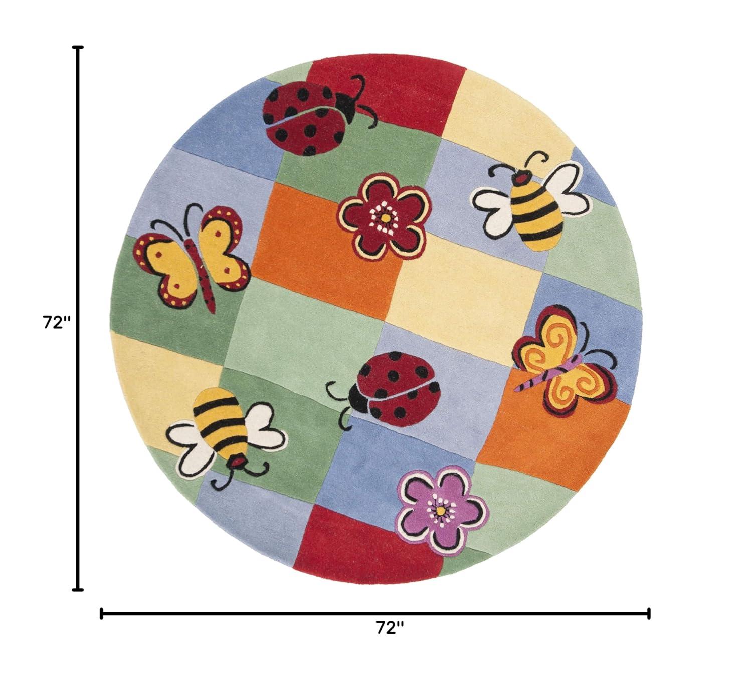 Safavieh Kids SFK753 Hand Tufted Indoor Area Rug - Multi - 6' Round - Safavieh