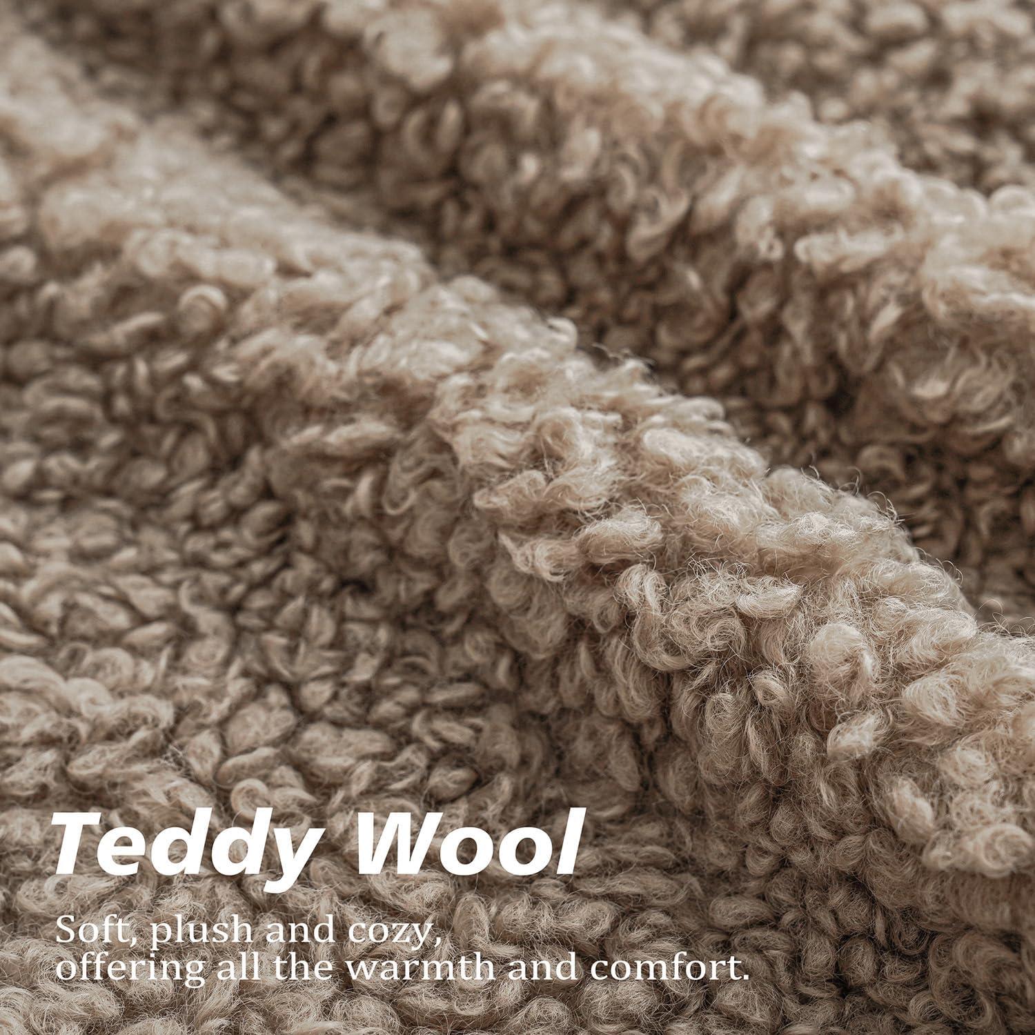 NordECO HOME Faux Fur Throw Pillow Covers Soft Teddy Polyester Square Throw Pillow Cover & Reviews | Wayfair