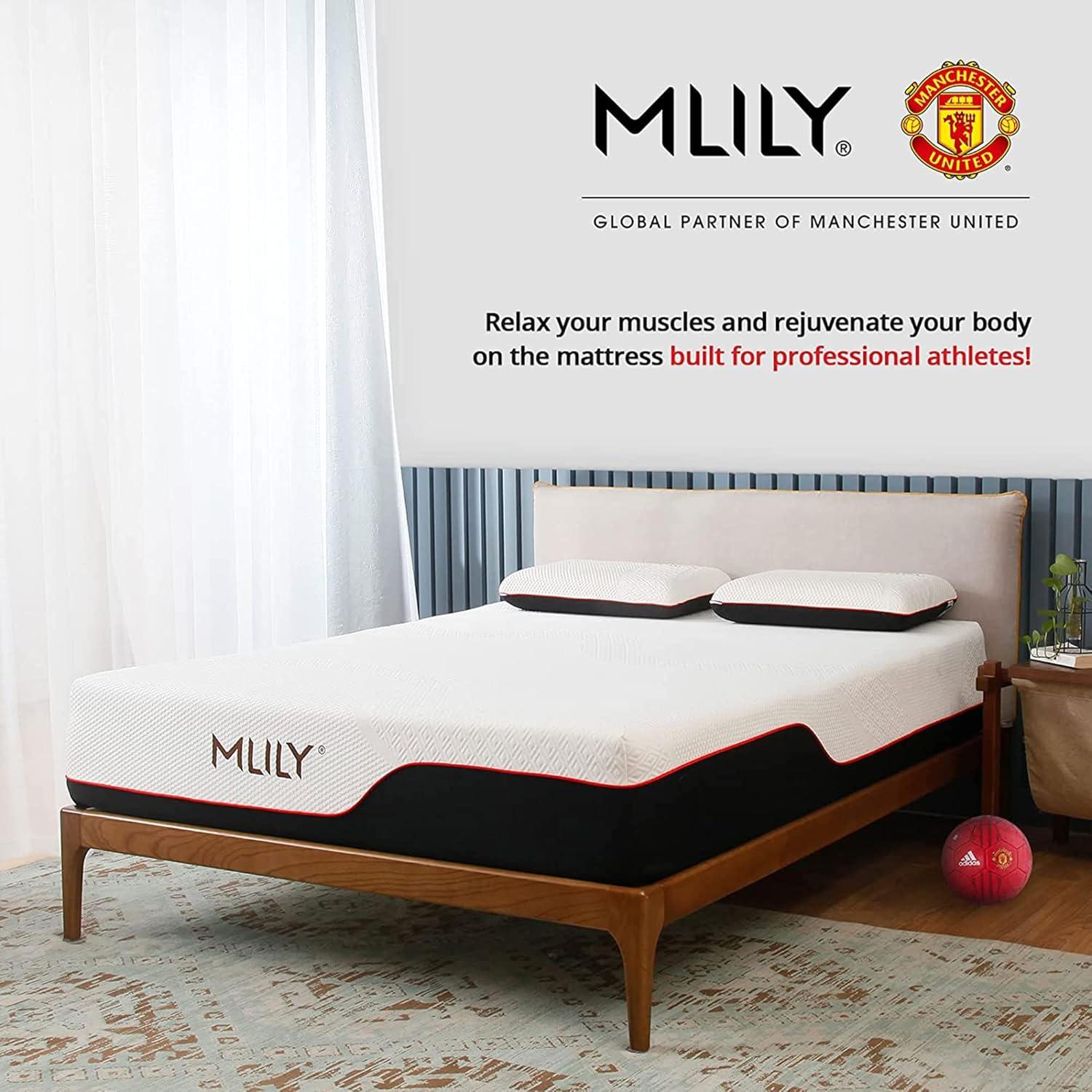 MLILY Manchester United Theatre 12 inch Memory Foam Mattress, Twin XL Size Mattress in a box,Medium Plush
