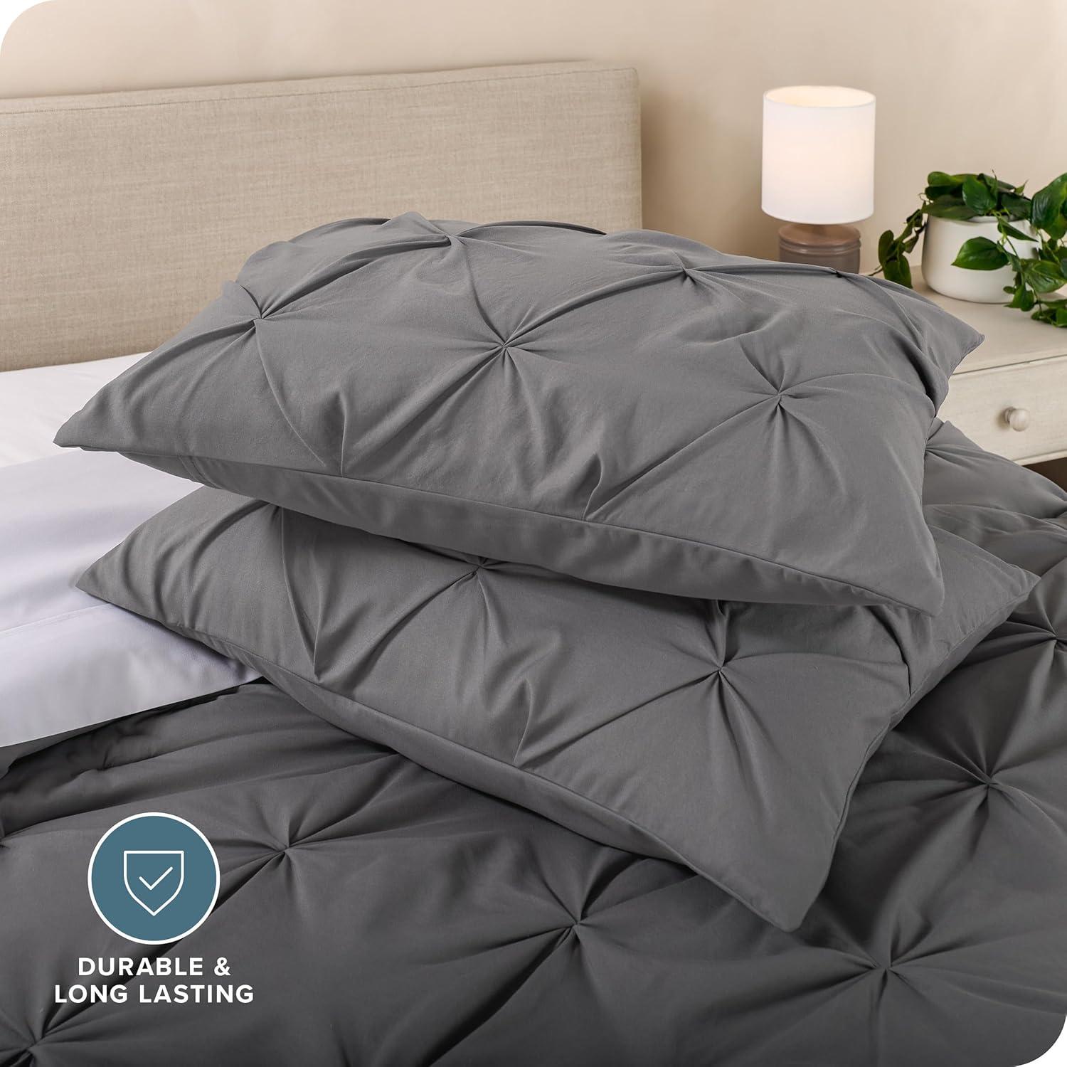 Bare Home Down Alternative Pintuck Comforter Set