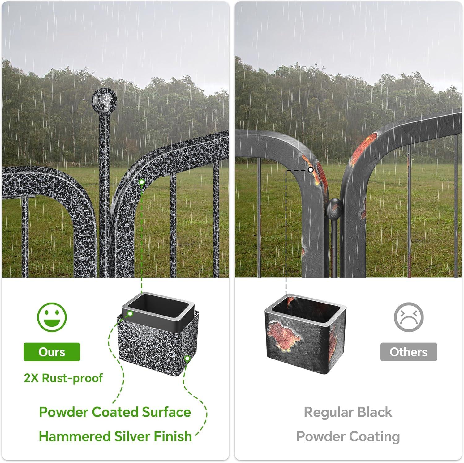 Mr Ironstone Dog Playpen with Anti-Rust Coating,  Dog Pen Indoor/Outdoor Pet Playpen for Foldable Dog Exercise Pens