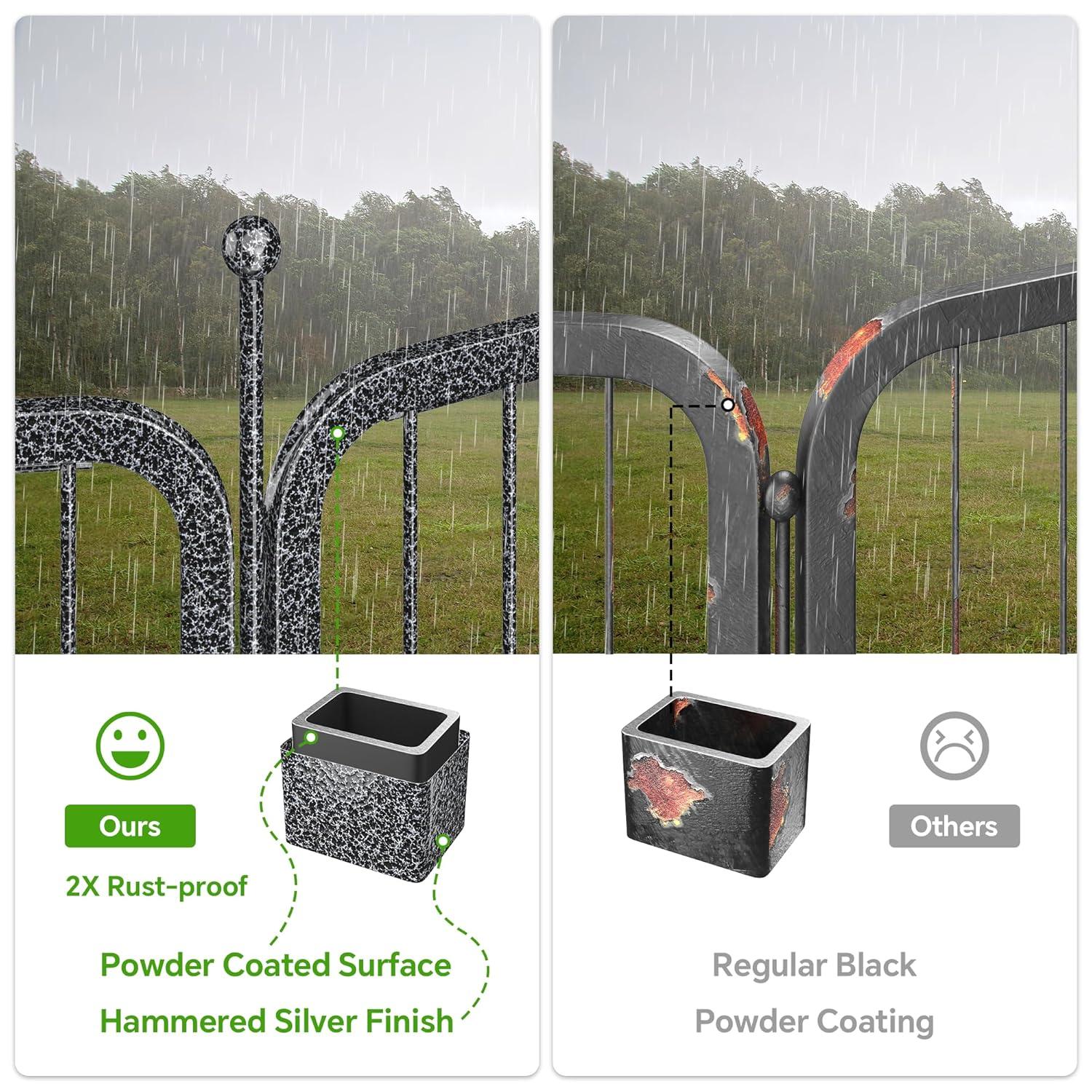 Mr Ironstone Dog Playpen with Anti-Rust Coating,  Dog Pen Indoor/Outdoor Pet Playpen for Foldable Dog Exercise Pens