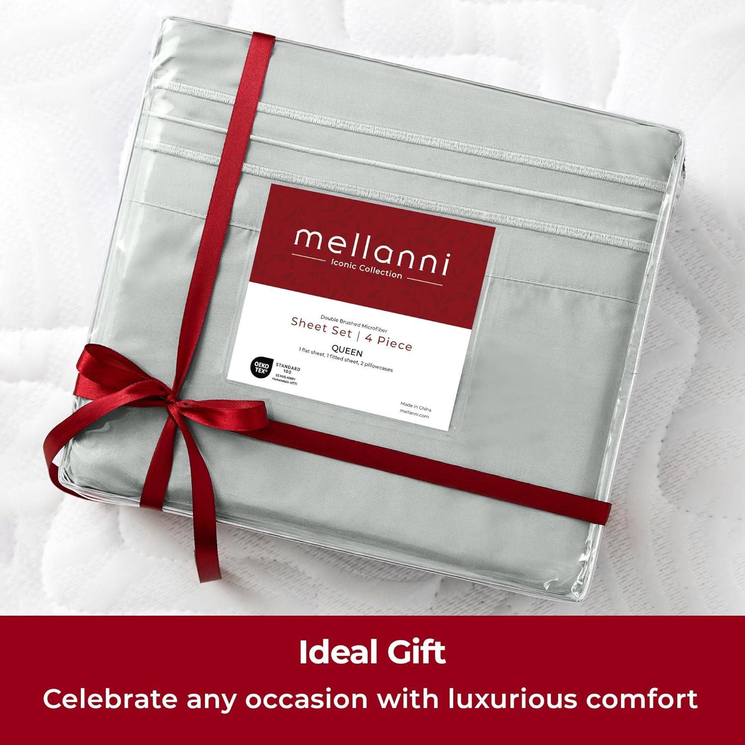 4 Piece Microfiber Sheet Set - Mellanni