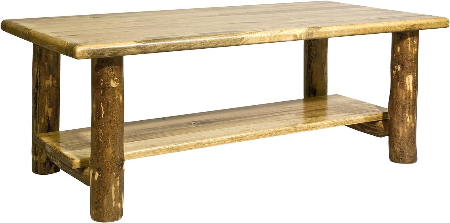 Puritan Pine Rectangular Coffee Table with Underneath Storage