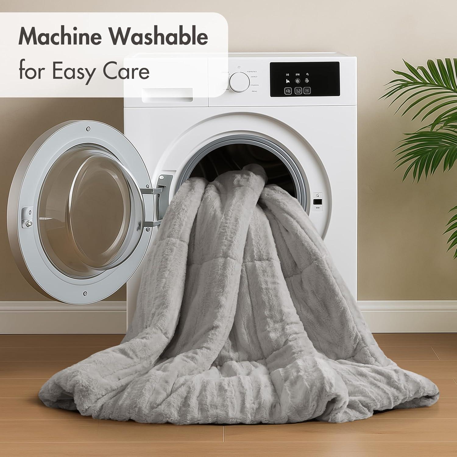 Madison Park Faux Fur 3 Piece Comforter Set