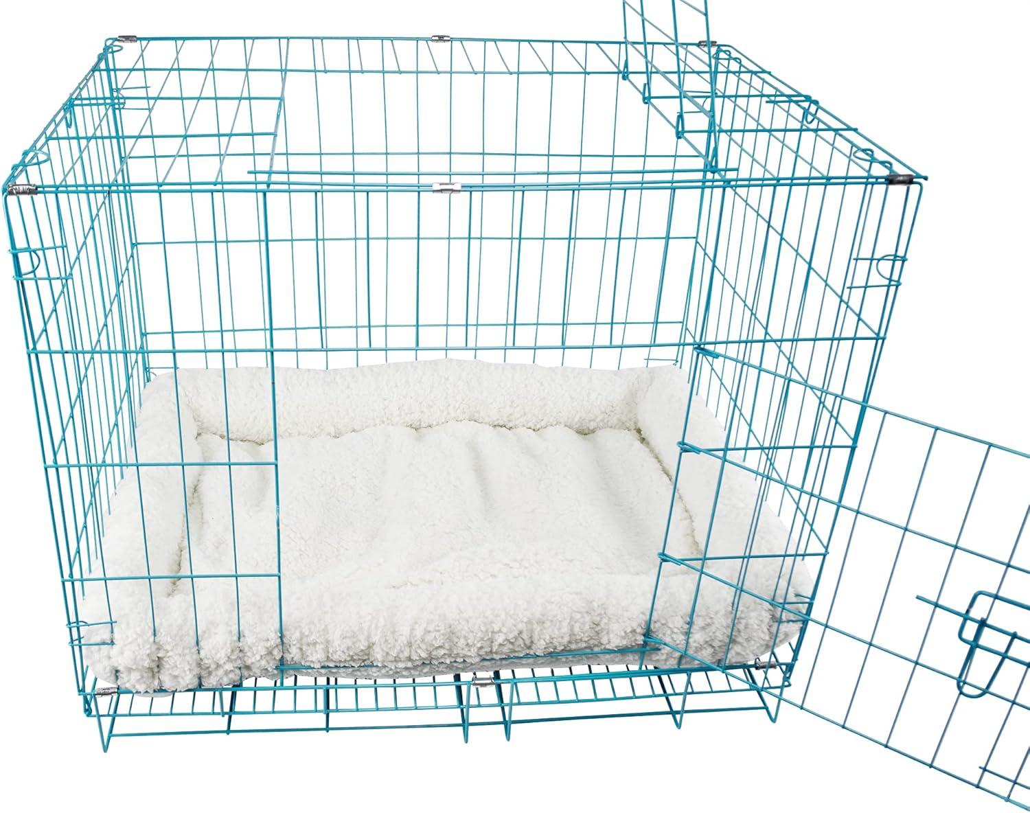 White Self-Warming Polyester Pet Bed for Small Dogs