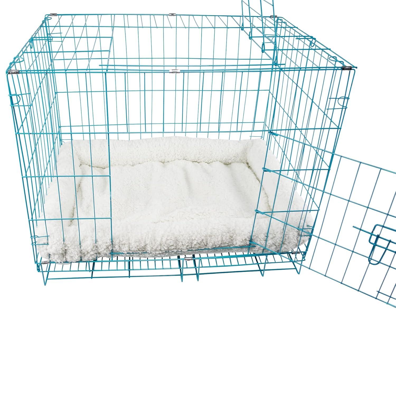 long rich Self Warming Pet Bed, Self Heating Cat Dog Pads for Indoor Outdoor Pets Non-Slip Bottom, Machine Washabl， Bolster pet Bed/Dog Bed/Crate Cushion 24 by 18 inches,by Happycare Textiles