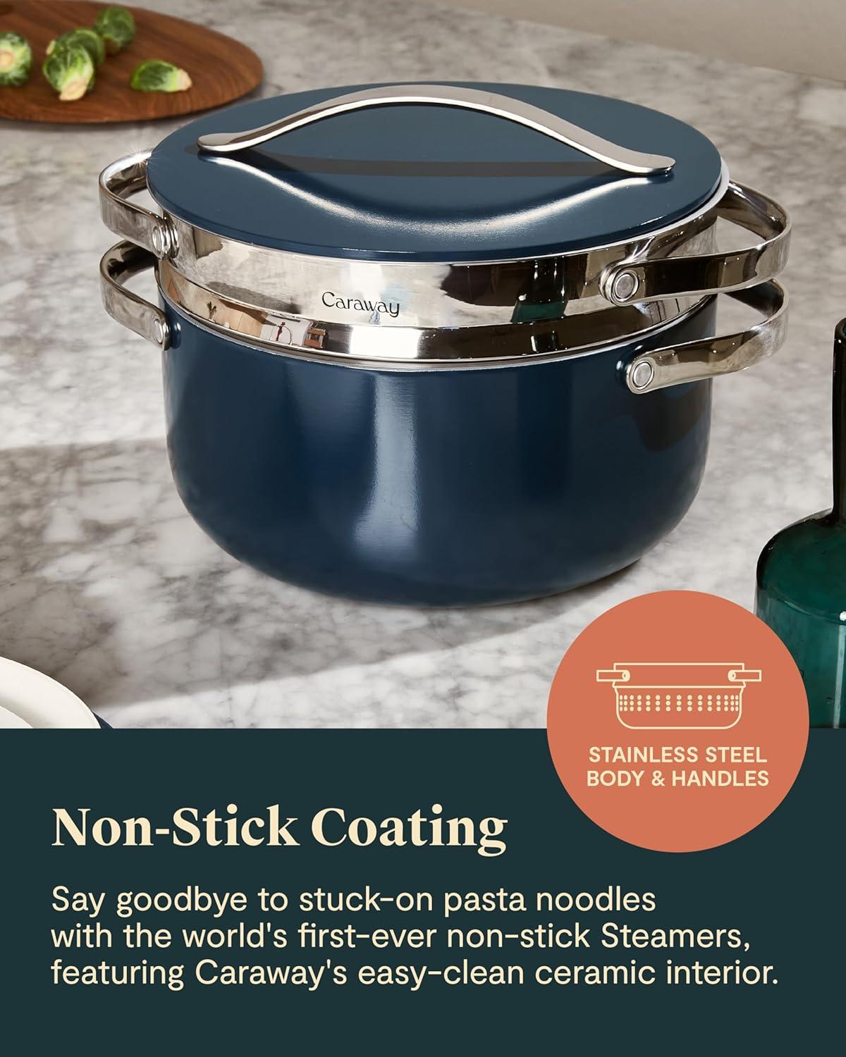 Caraway ® Stainless Steel 6.5-Qt. Dutch Oven Steamer