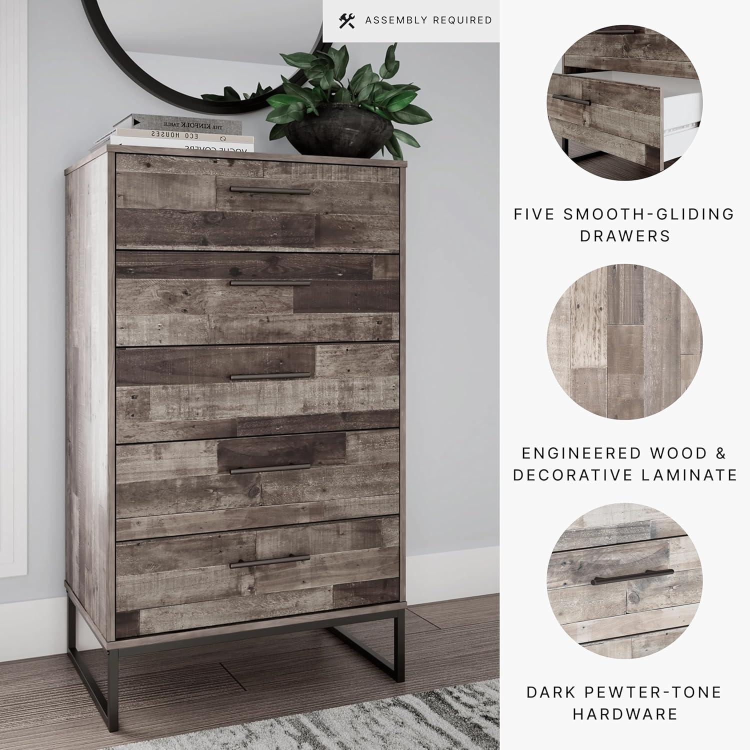 Neilsville 5 Drawer 29.88" W Chest