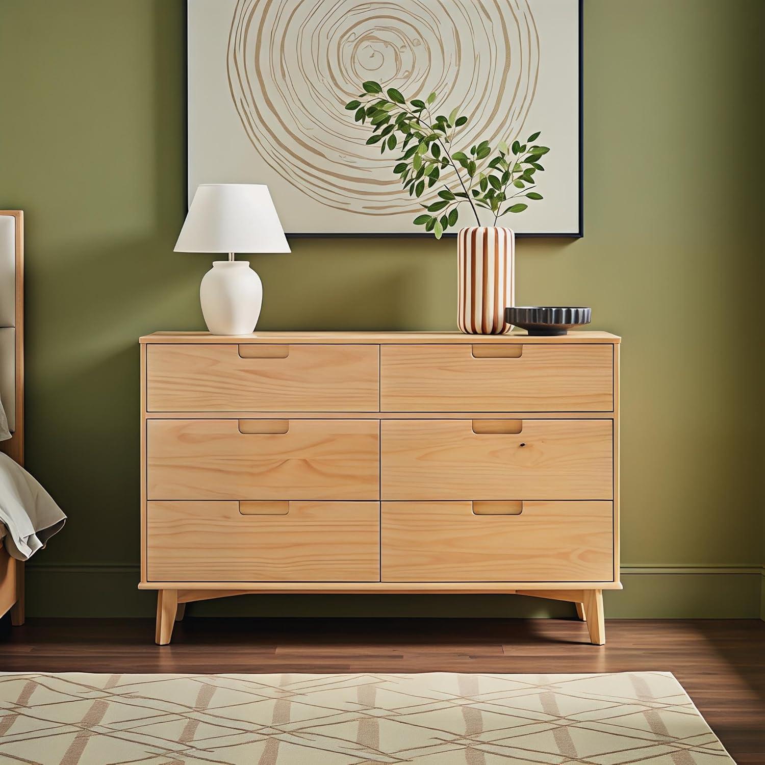 Mercury Row® Yarber 6 Drawer Solid Wood Double Dresser