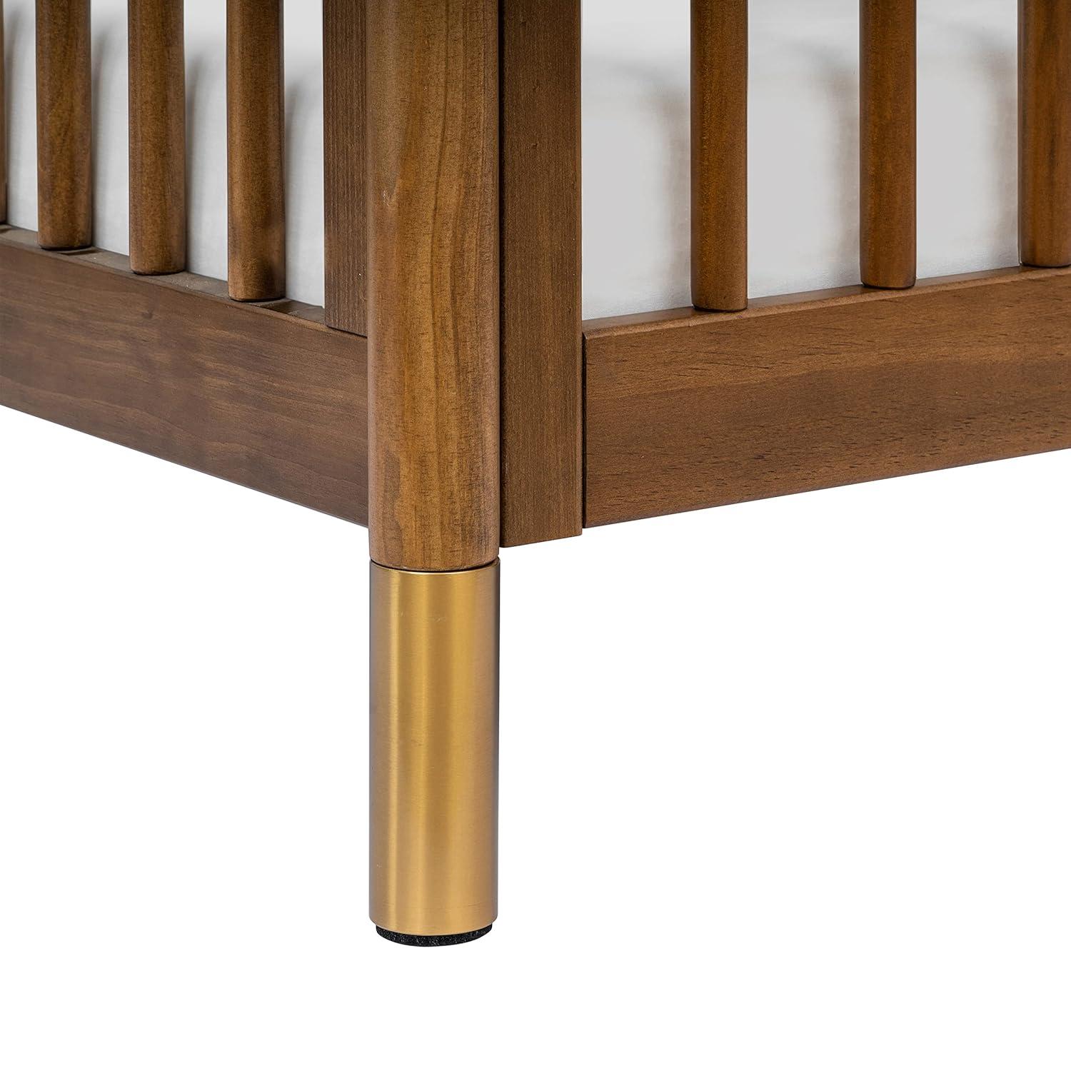 Babyletto Gelato Natural Walnut Wood 4-in-1 Convertible Mini Baby Crib