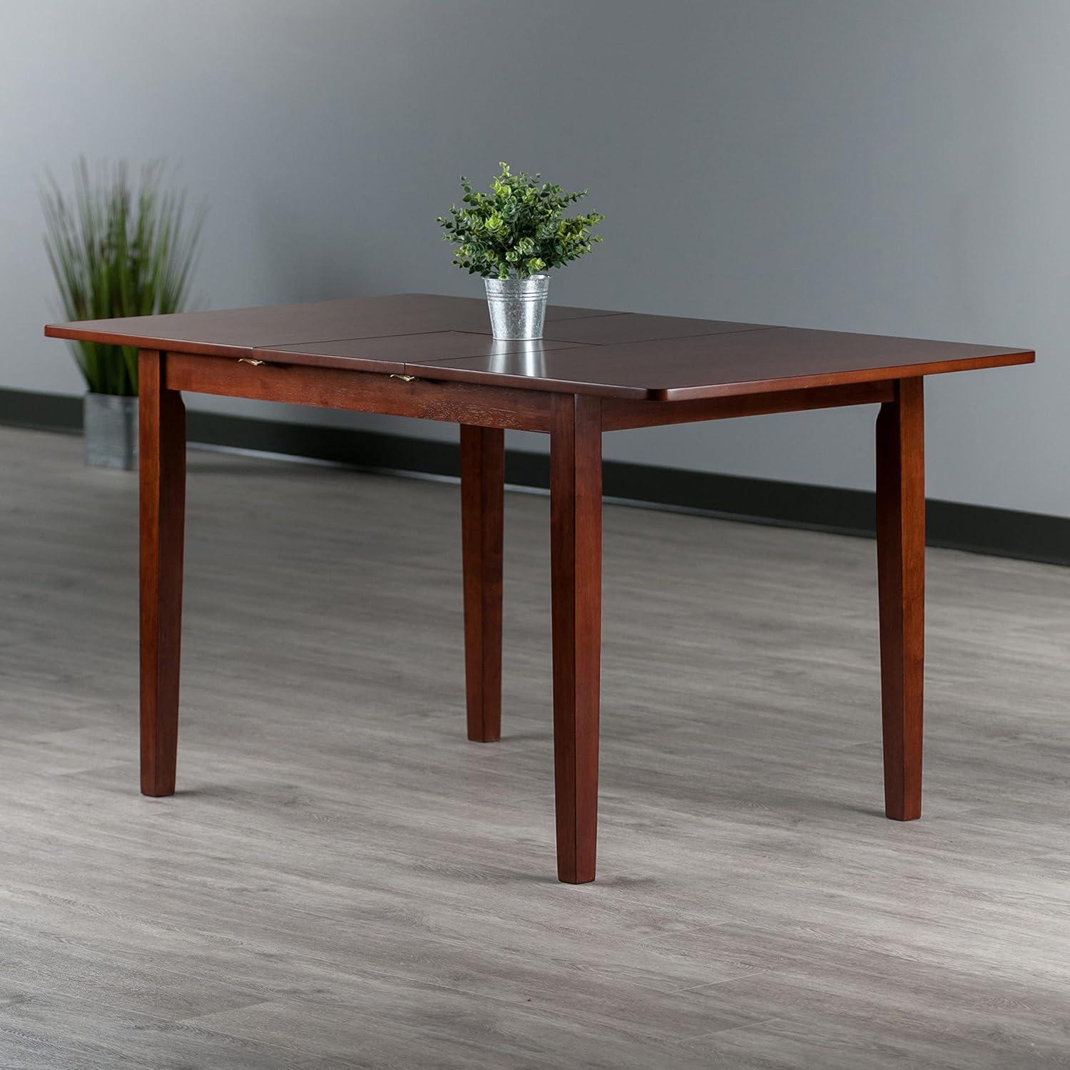 Winsome Transitional Walnut Extendable Dining Table