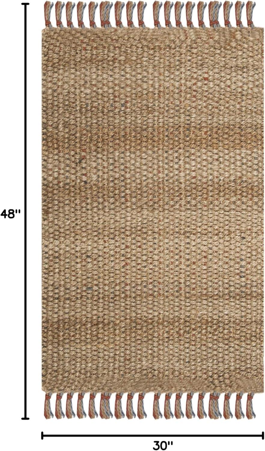 Natural Fiber NF455 Hand Woven Indoor Accent Rug - Natural/Multi - 2'6"x4' - Safavieh.