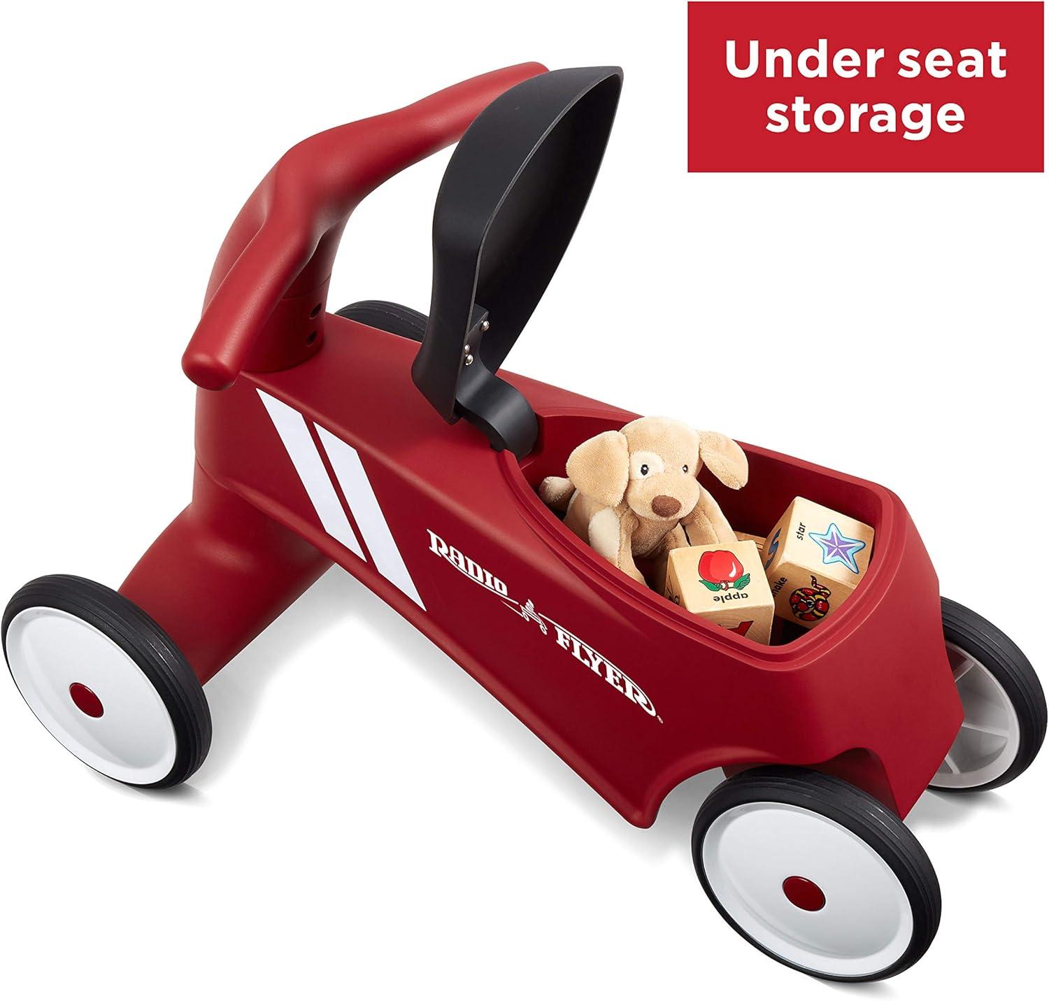 Red and Black Ergonomic Toddler Ride-On Toy