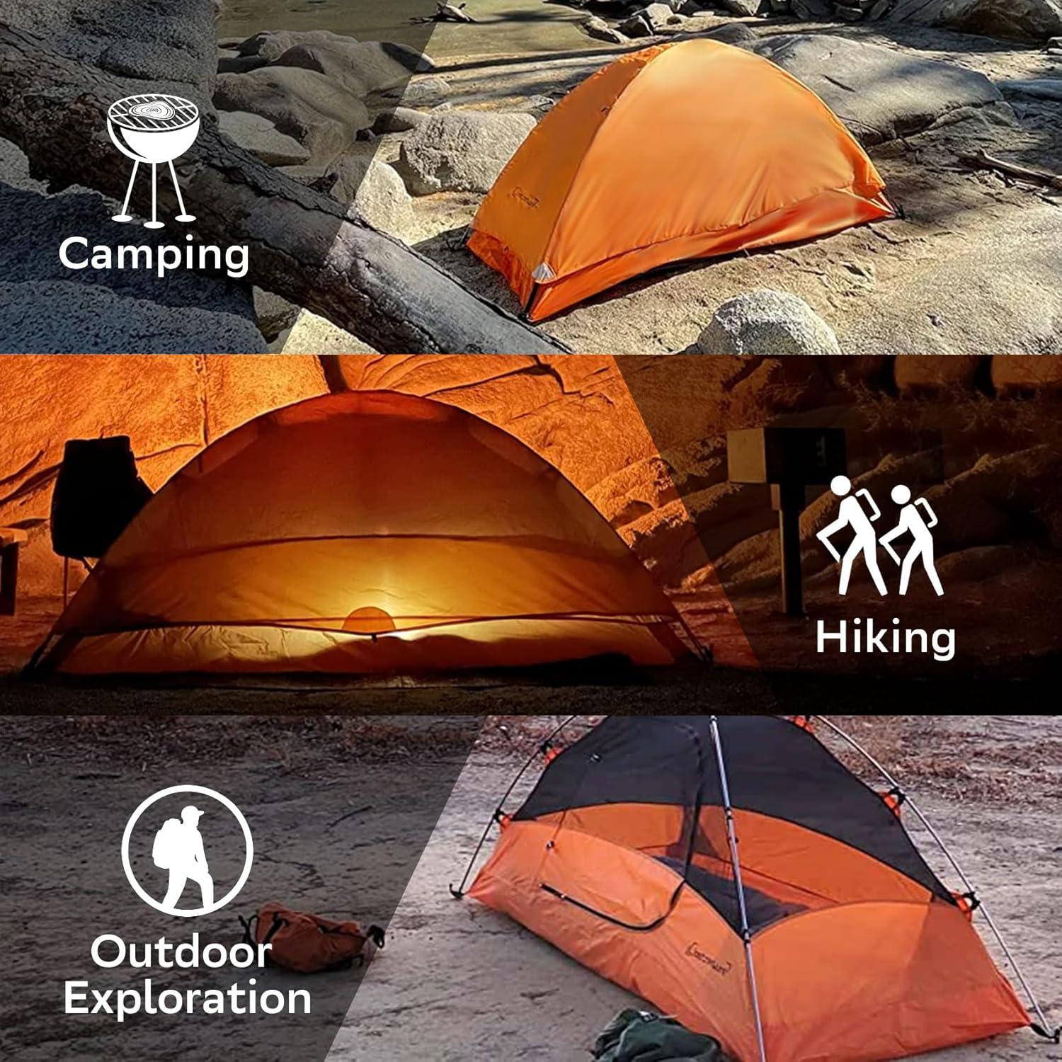 Clostnature Crux Lightweight Tent for Backpacking - 1/2/3/4 Person Ultralight Backpacking Tent, Waterproof Easy Setup Camping Tent, Hiking Tent for Outdoor, Hiking and Mountaineering