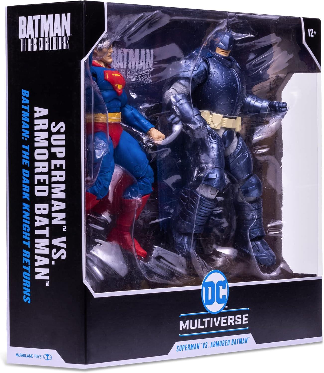 McFarlane DC Multiverse Superman Vs Batman Action Figure 2-Pack (The Dark Knight Returns)