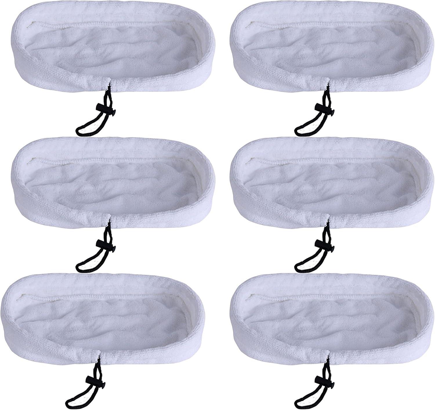 Microfiber Mop Pads Fit for Bissell Steam Mop 1867 & Morphy Richards 720020, Compatible with Part # 203-2158, 2032158, 3255, 32525, 6pk
