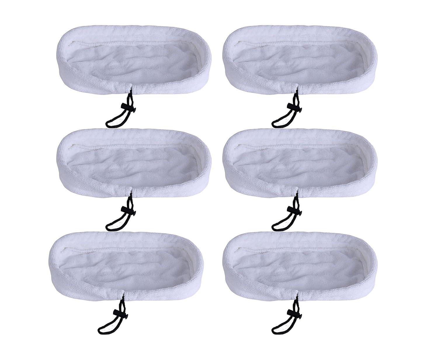Microfiber Mop Pads Fit for Bissell Steam Mop 1867 & Morphy Richards 720020, Compatible with Part # 203-2158, 2032158, 3255, 32525, 6pk