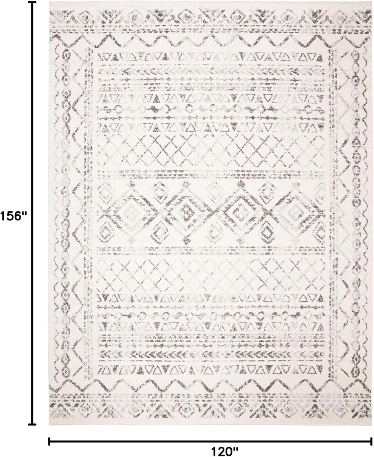 SAFAVIEH Tulum Ronald Oriental Area Rug, Ivory/Grey, 10' x 13'