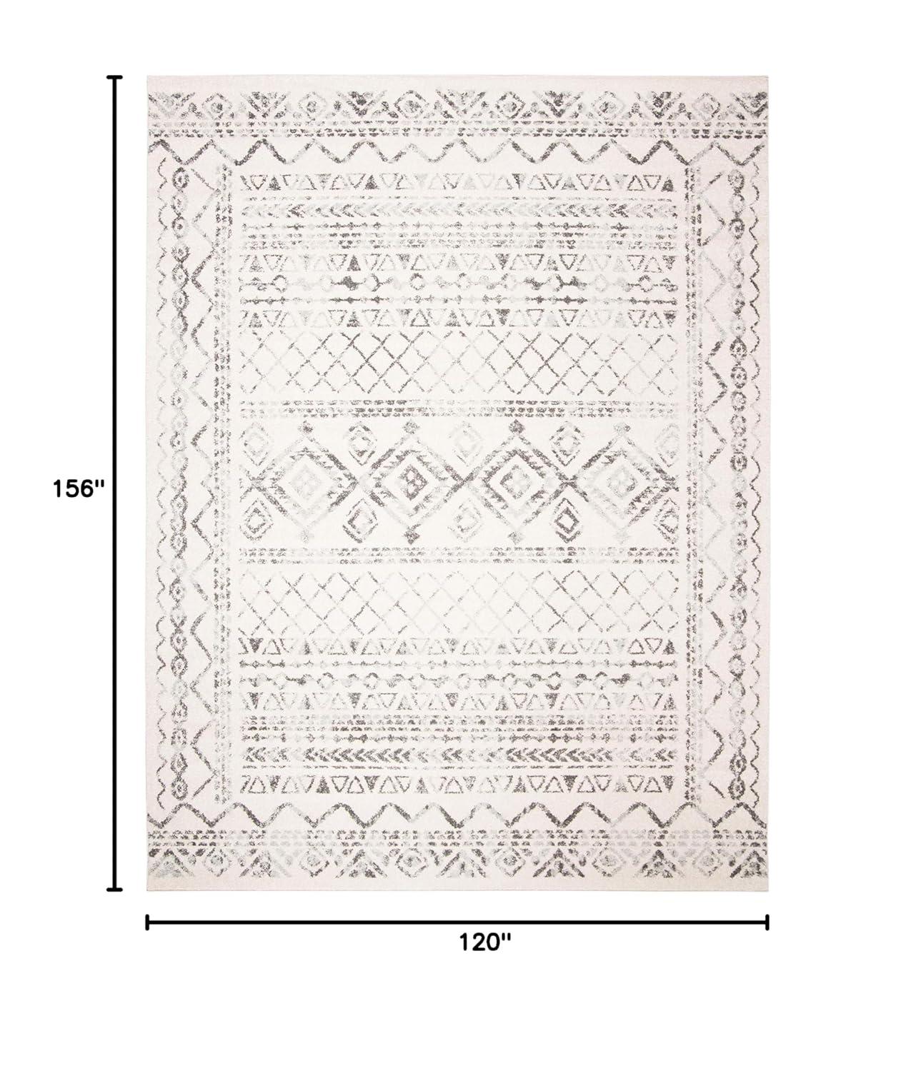 SAFAVIEH Tulum Ronald Oriental Area Rug, Ivory/Grey, 10' x 13'