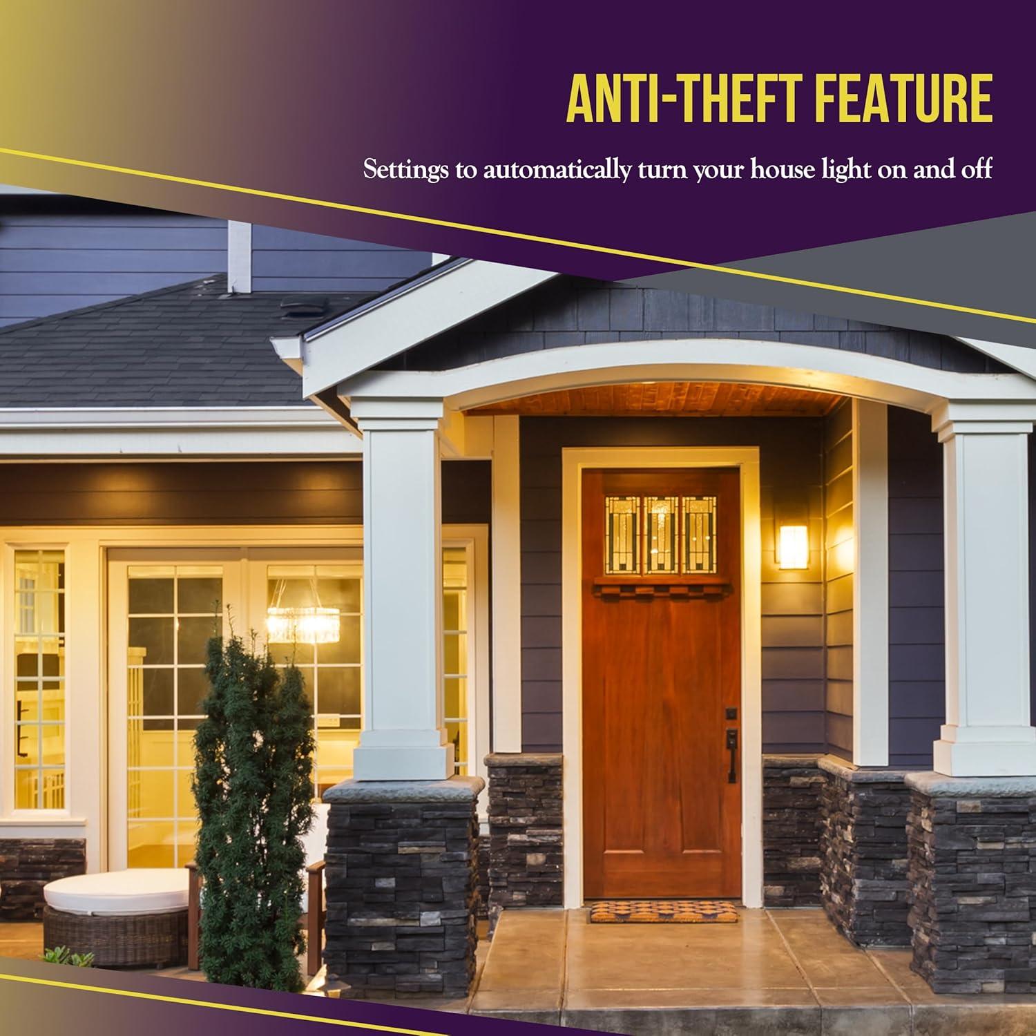 ENERLITES Programmable Digital Timer Switch for Lights, Fans, Motors, 7-Day 18 ON/OFF Timer Settings, Single Pole, Neutral Wire Required, UL Listed, White, 2 Pack