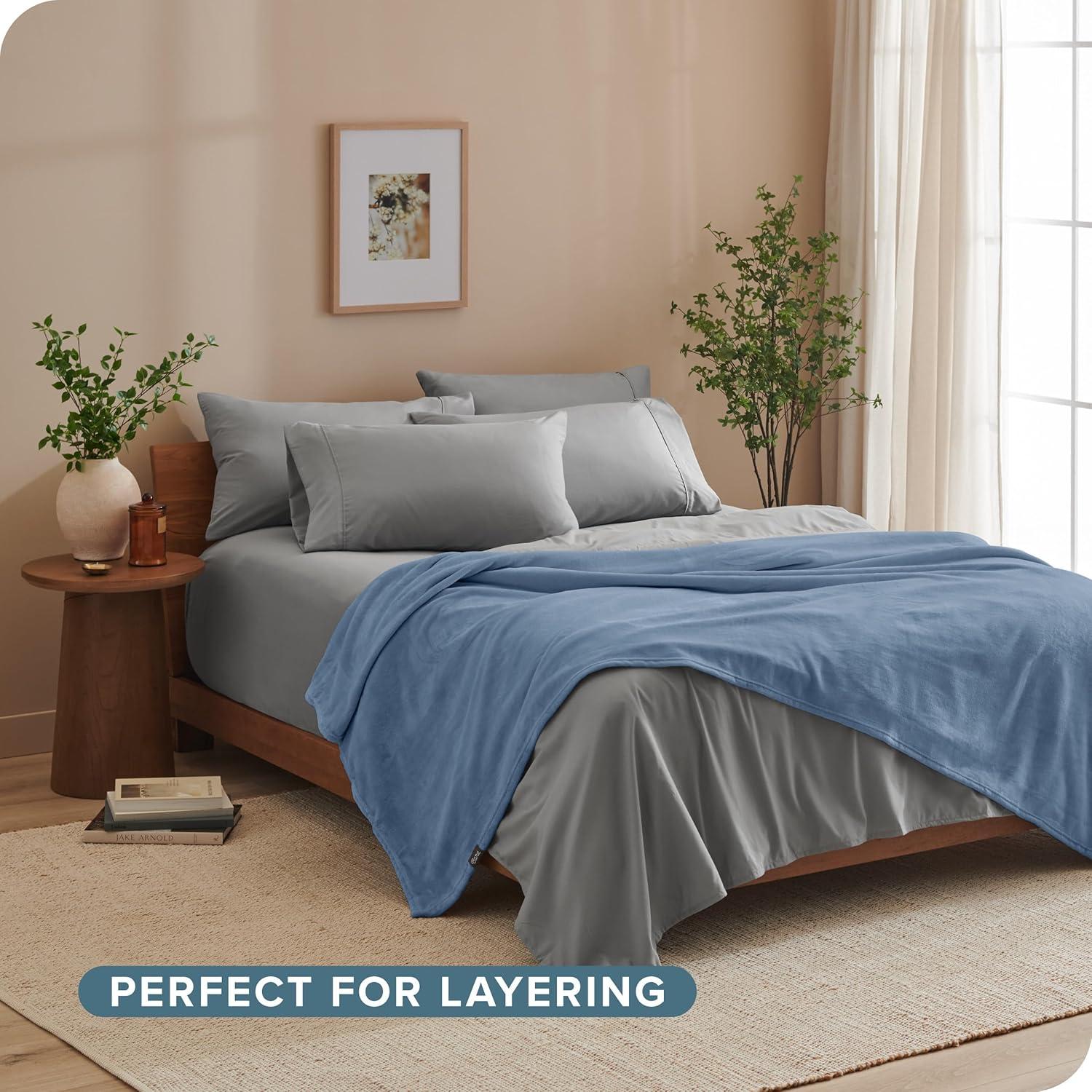 Bare Home Bare Home Microplush Fleece Blanket - Fuzzy, Warm, Bed/Throw Blanket