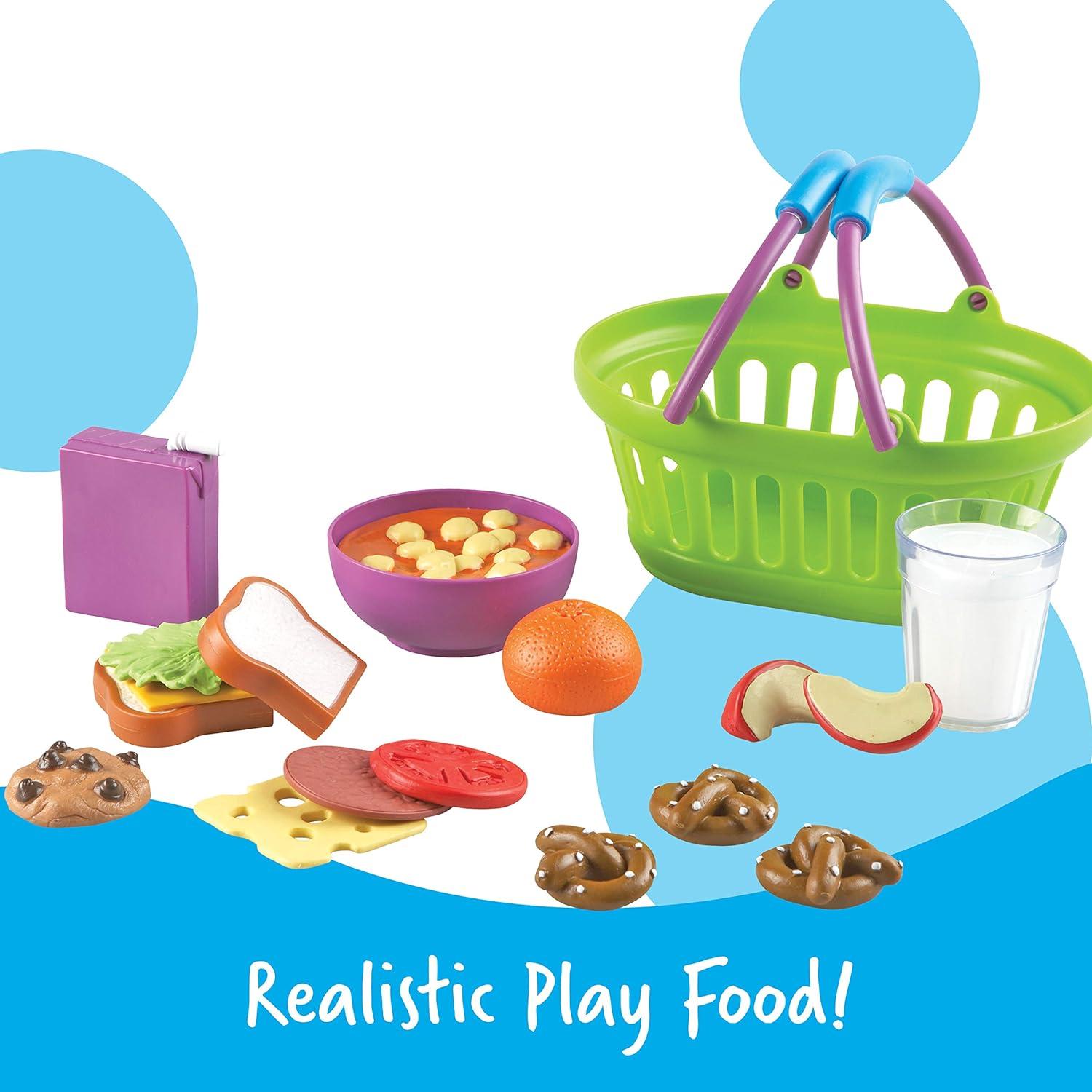 Learning Resources New Sprouts Bundle of Breakfast, Lunch and Dinner, Toddler Pretend Play Food, Ages 18mos+