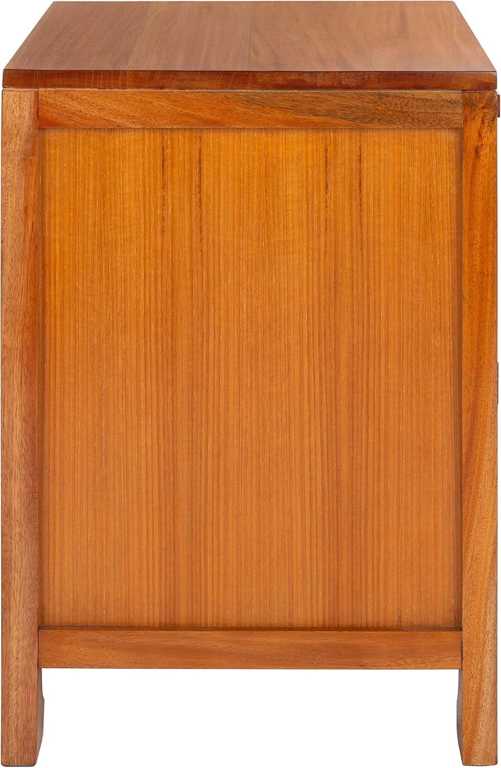 Dave 1 Drawer 1 Door Nightstand - Natural - Safavieh.