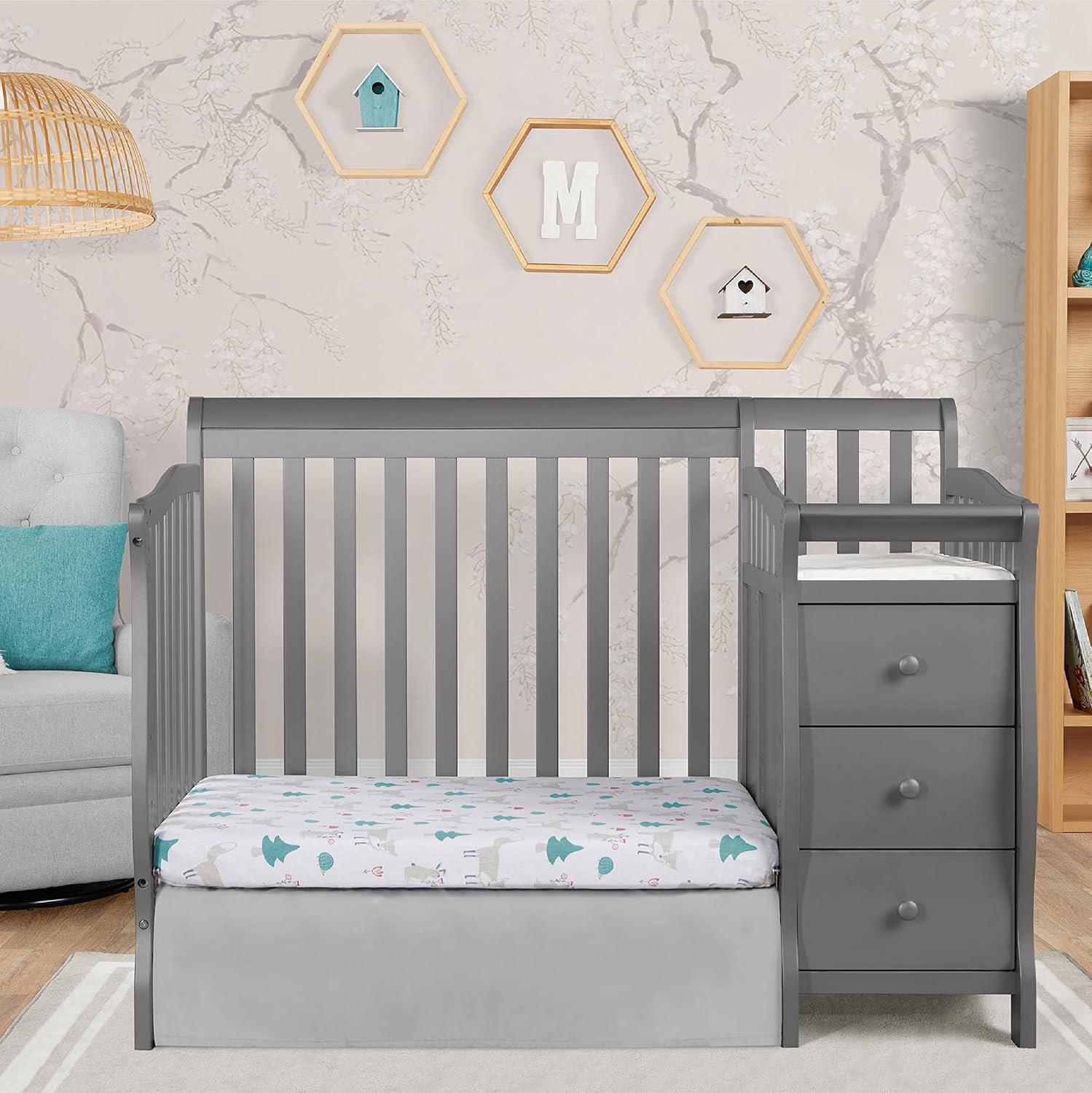 Dream On Me Jayden 4-in-1 Mini Convertible Crib and Changer