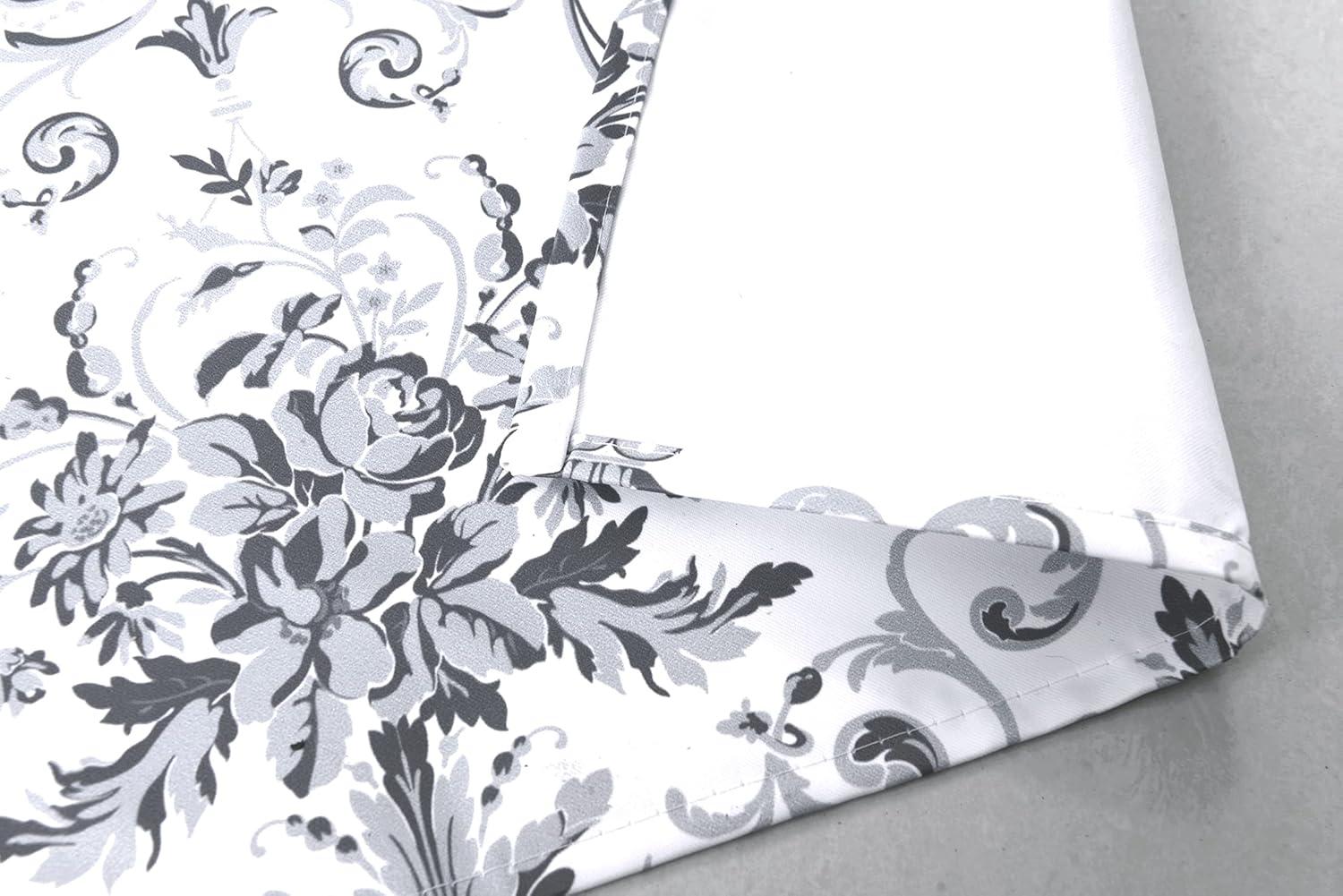 Floral Flower Thermal Insulated Energy Saving Window Curtain Valance for Living Room/Bedroom/Kitchen/Kids Rod Pocket 52 by 18 Inch