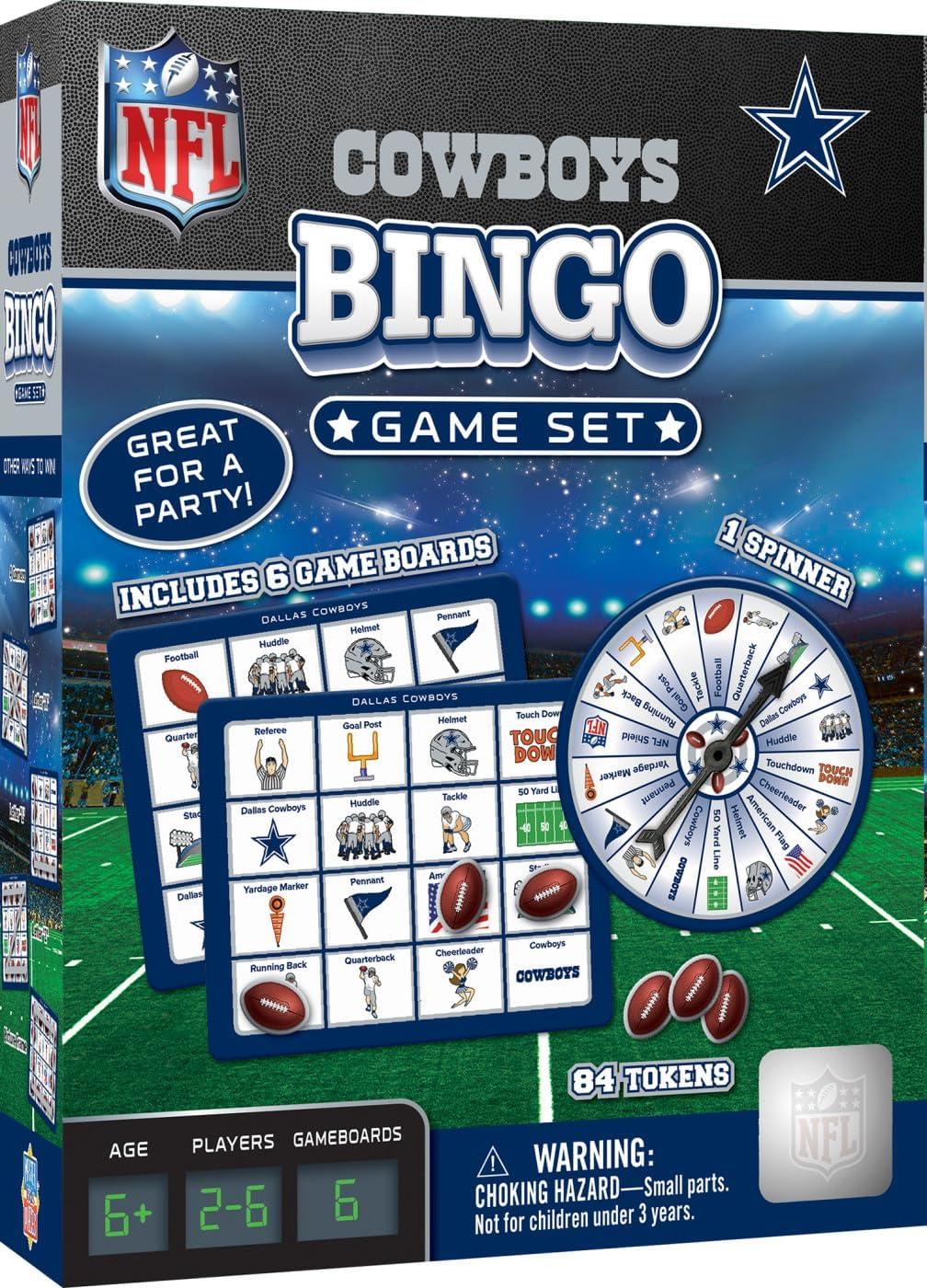 MasterPieces Officially Licensed NFL Dallas Cowboys Bingo Game