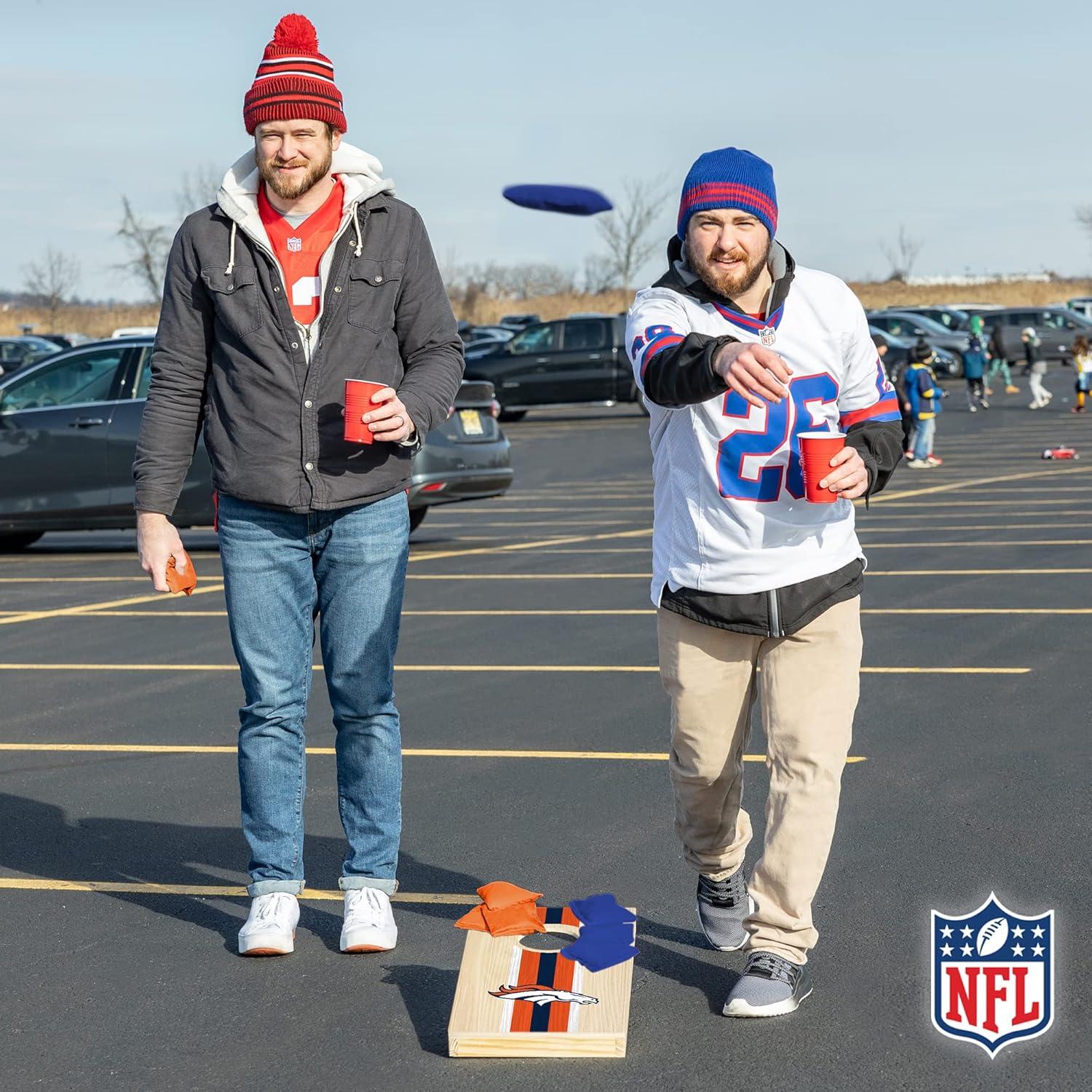 NFL Denver Broncos 1'x2' Wood Cornhole Set