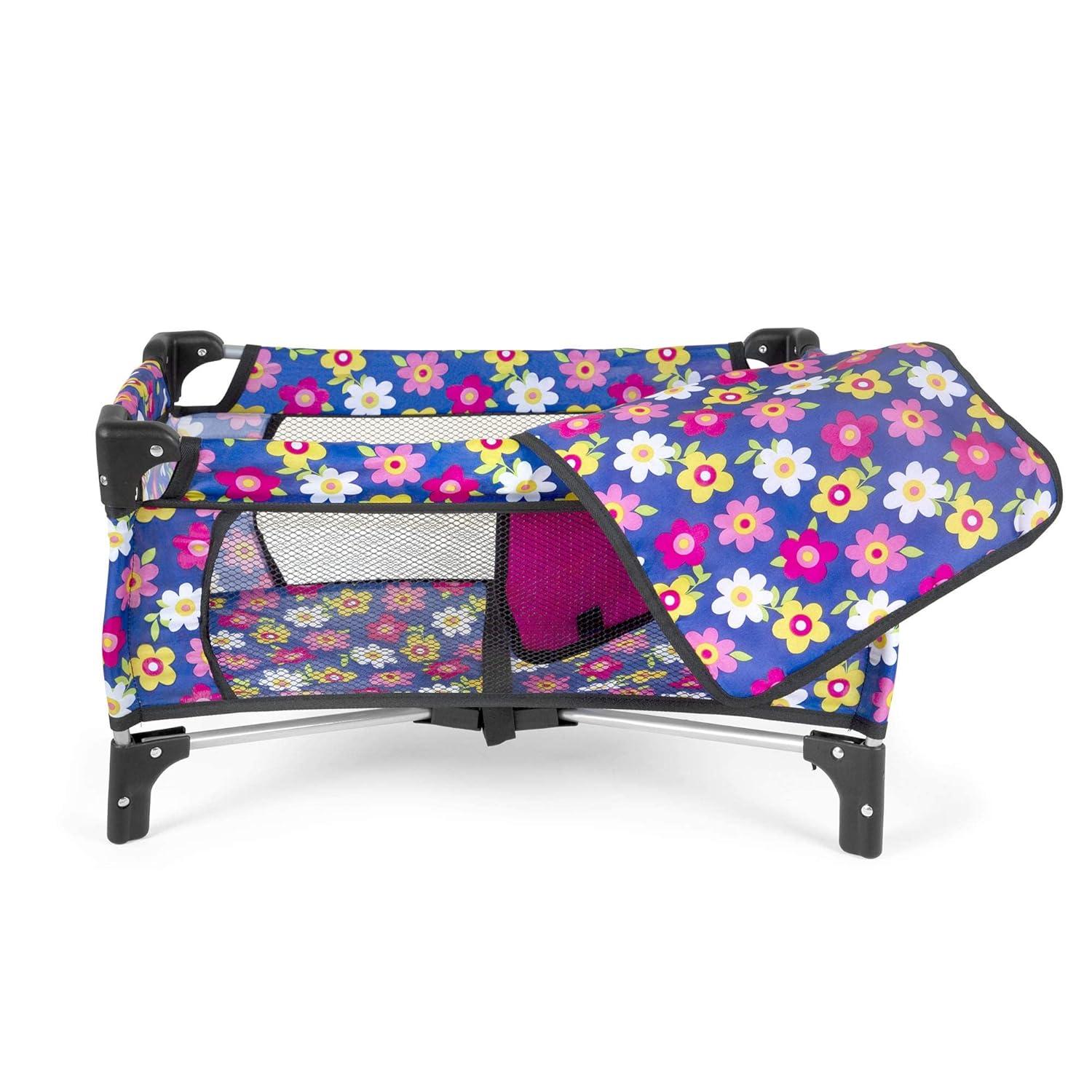 fash n kolor Baby Doll Crib Set with Pack n Play Bassinet Blanket & Carry Bag for Baby Doll | Baby Doll Crib Set for Kids