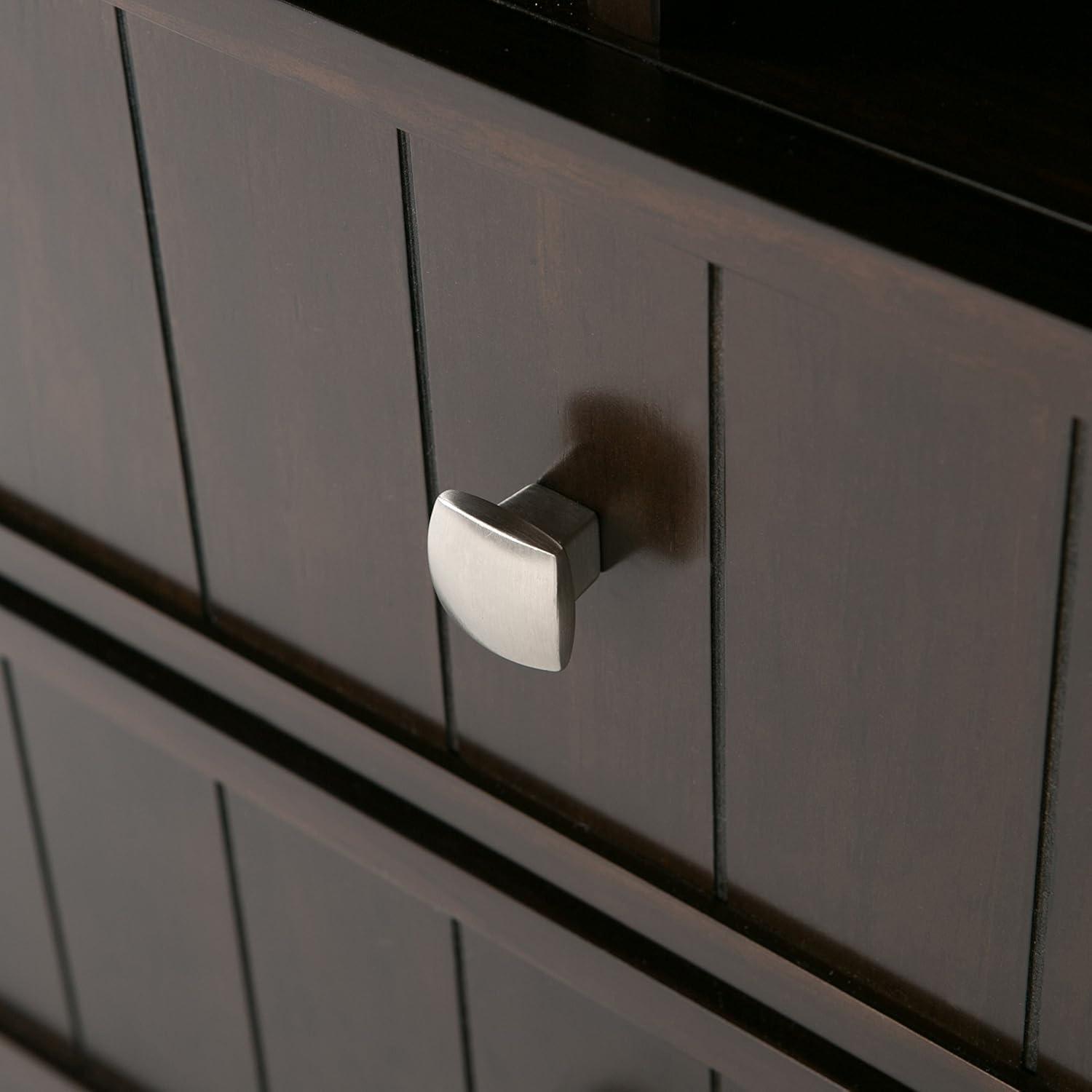 Simpli Home Bedford 54"W Solid Wood Sideboard Buffet and Wine Rack, 2 Drawers, and 2 Cabinets