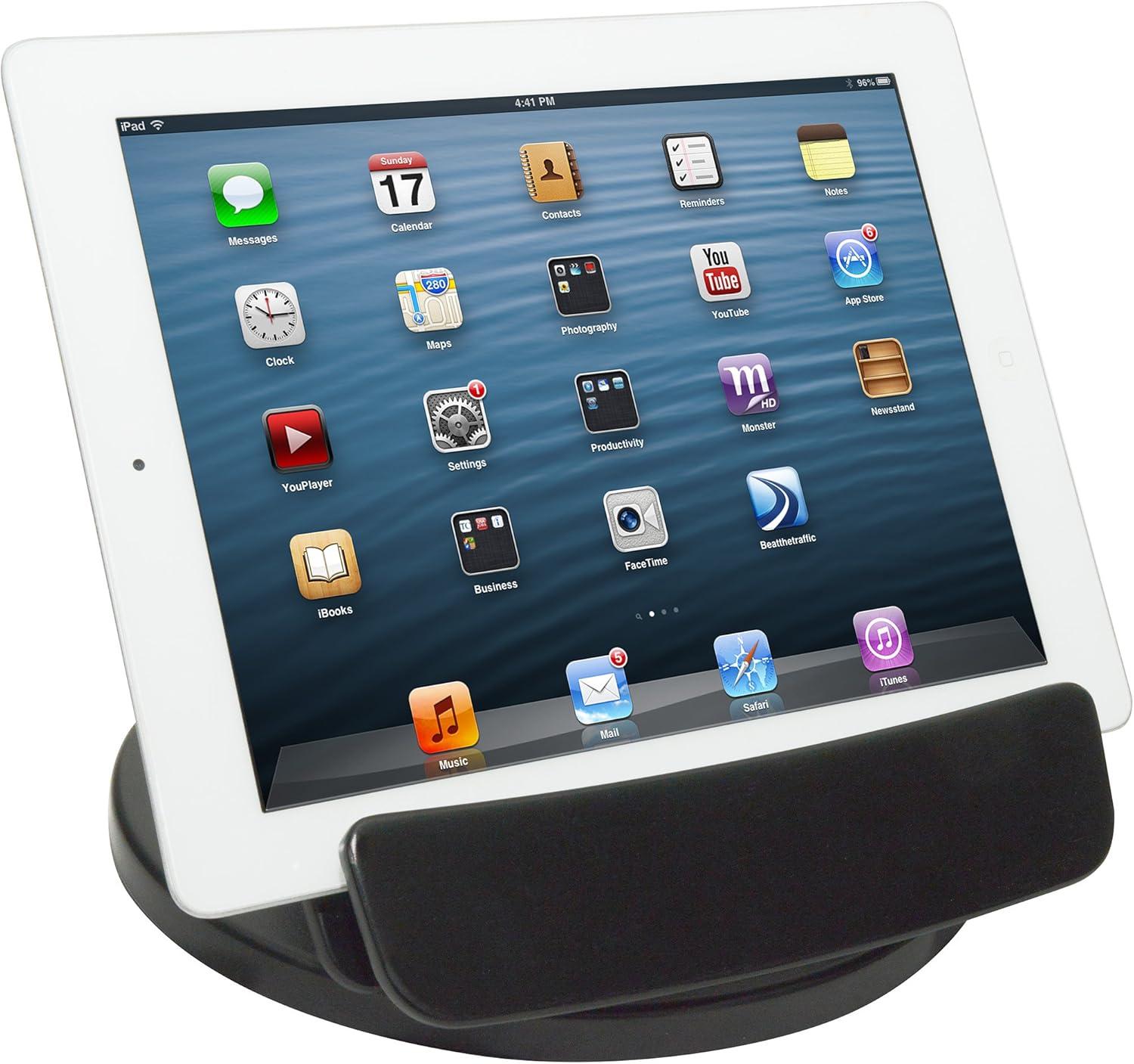 360° Rotating Foldable Black Desktop Tablet Stand