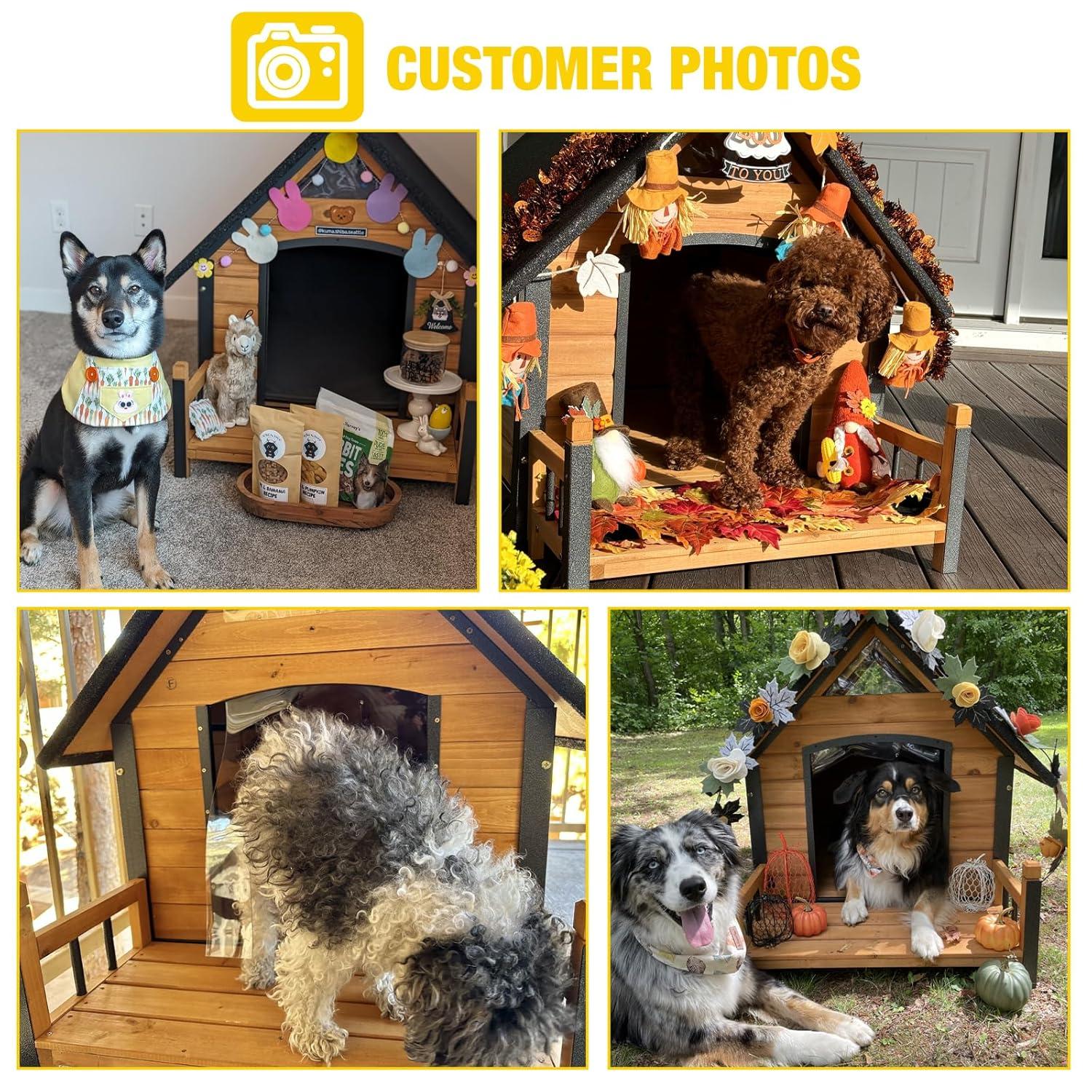 Aivituvin Wood Insulated Dog House