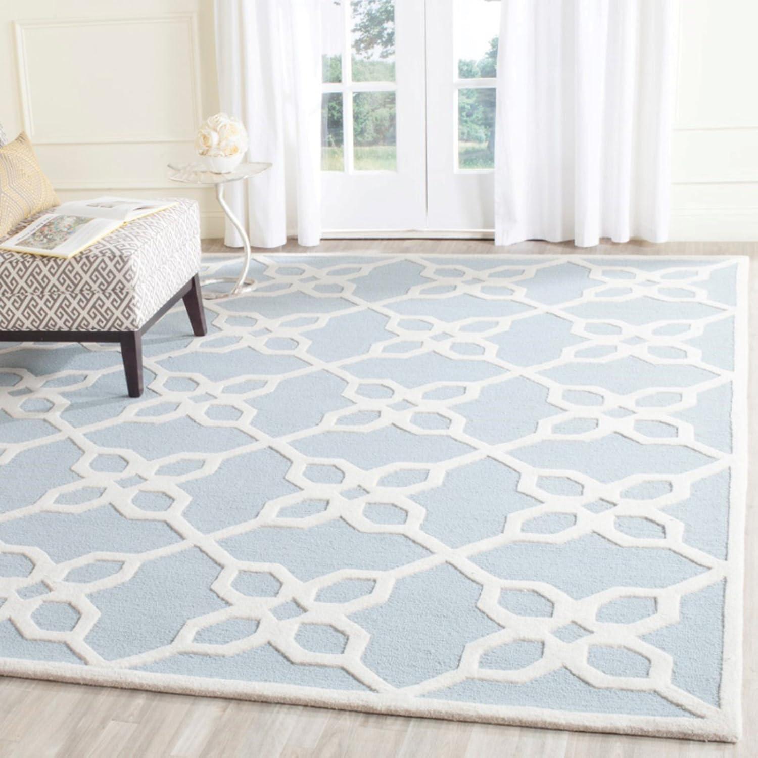 Cambridge CAM722 Tufted Indoor Area Rug - Dark Grey/Ivory - 8'x10' - Safavieh