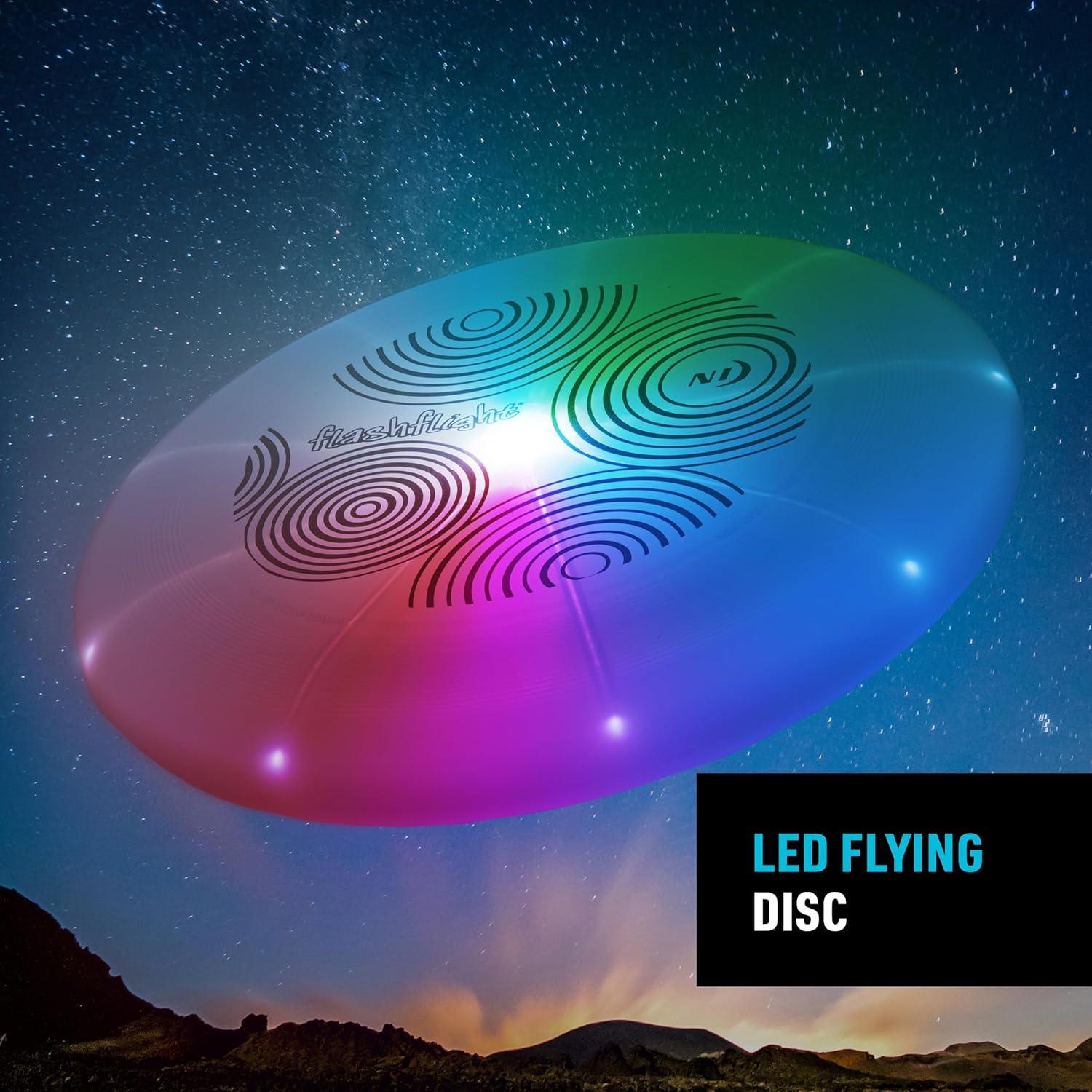 LED Light-Up Multicolor Plastic Flying Disc Toy