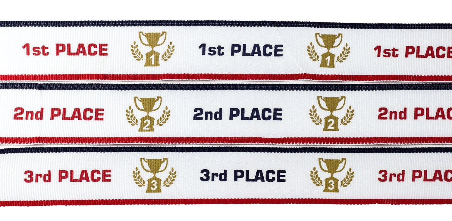 1st 2nd 3rd Place MidNite Star Award Medals - 3 Piece Set (Gold, Silver, Bronze) - Includes Ribbon