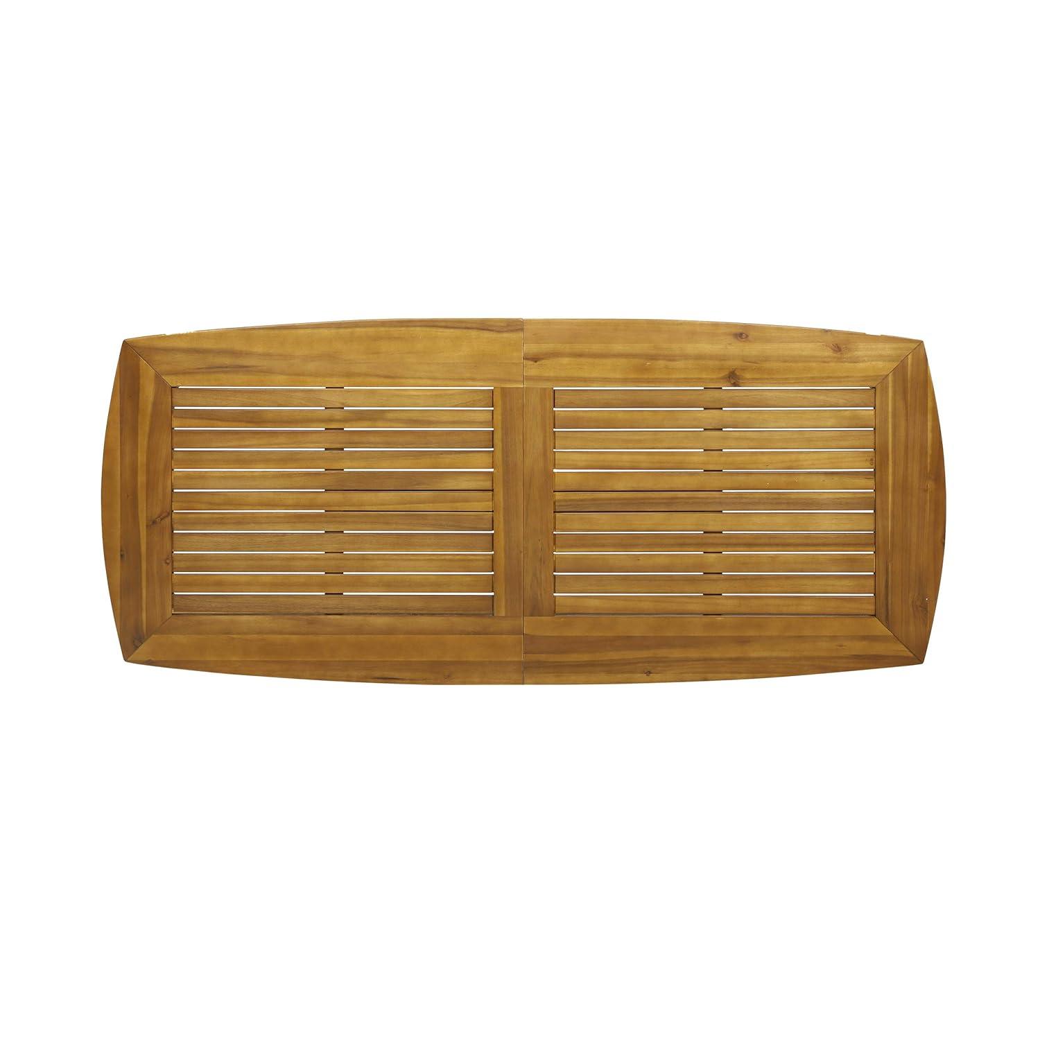 Christopher Knight Home Gwendolyn Outdoor Rustic Acacia Wood Dining Table, Teak