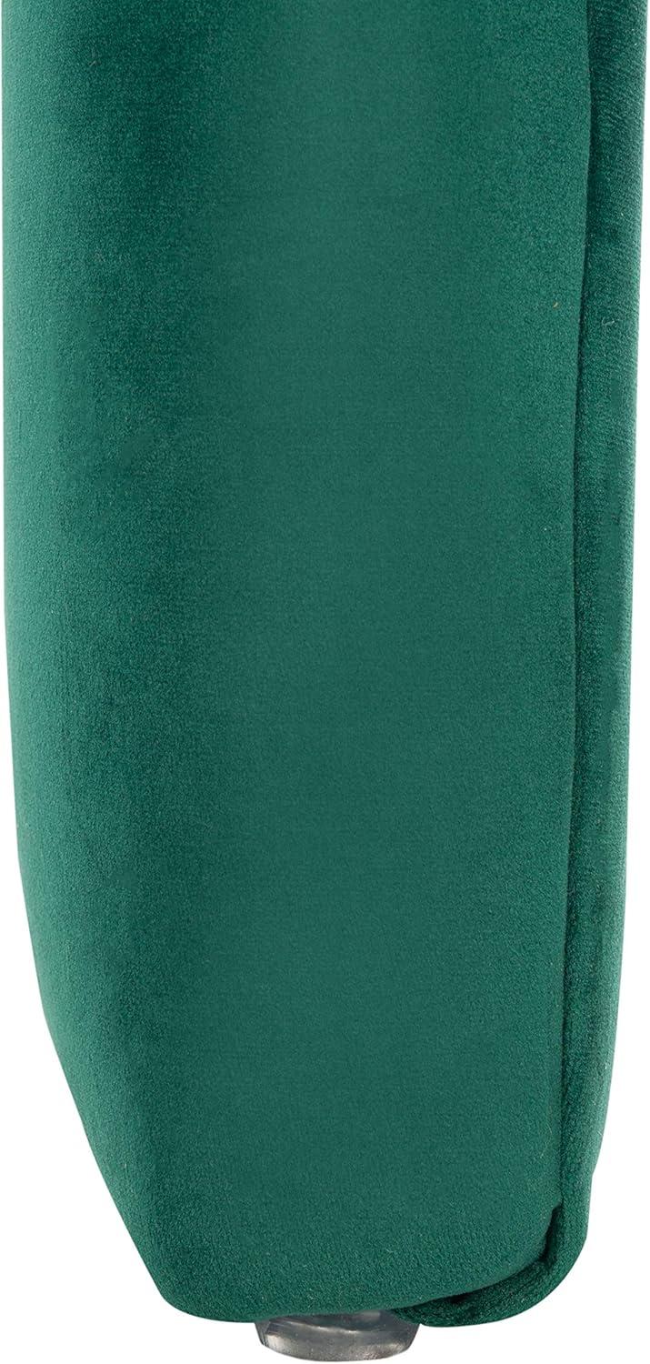 Tenko Luxe Emerald Velvet Modern Glam Accent Bench