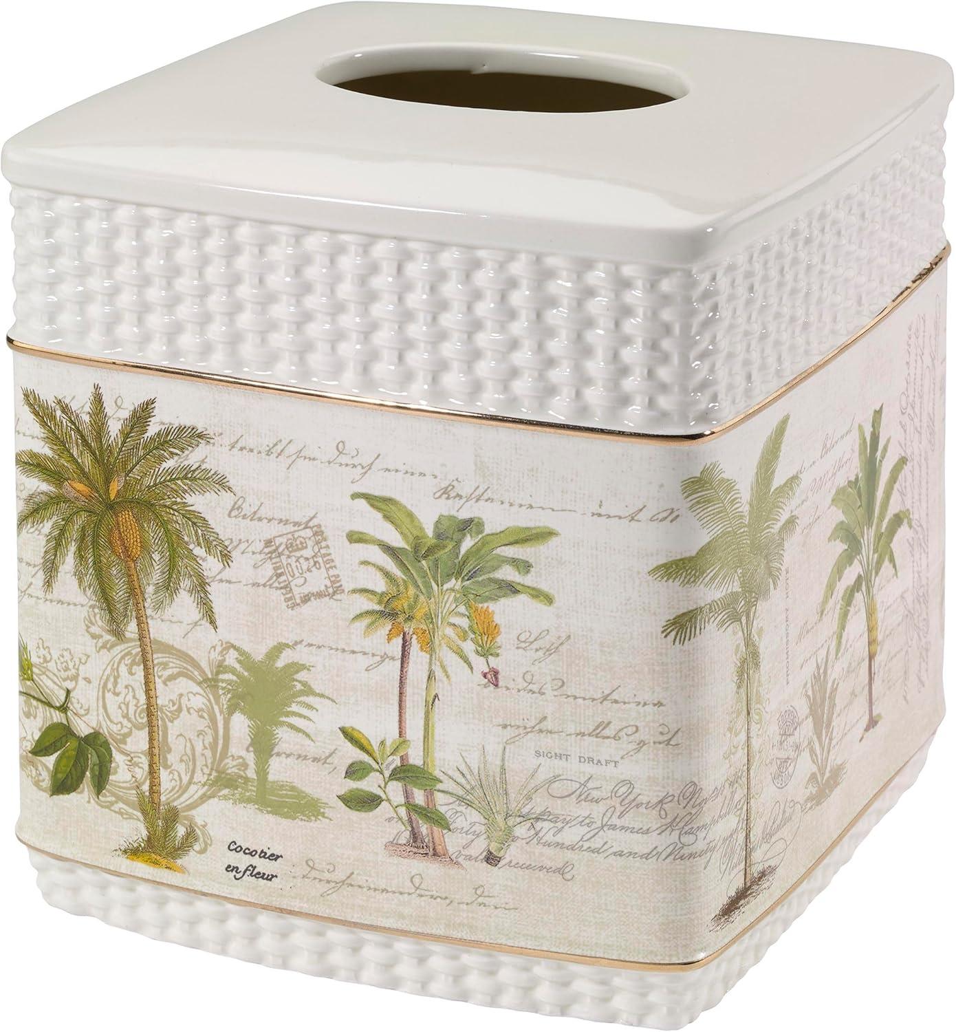 Colony Palm Tissue Cover Ivory